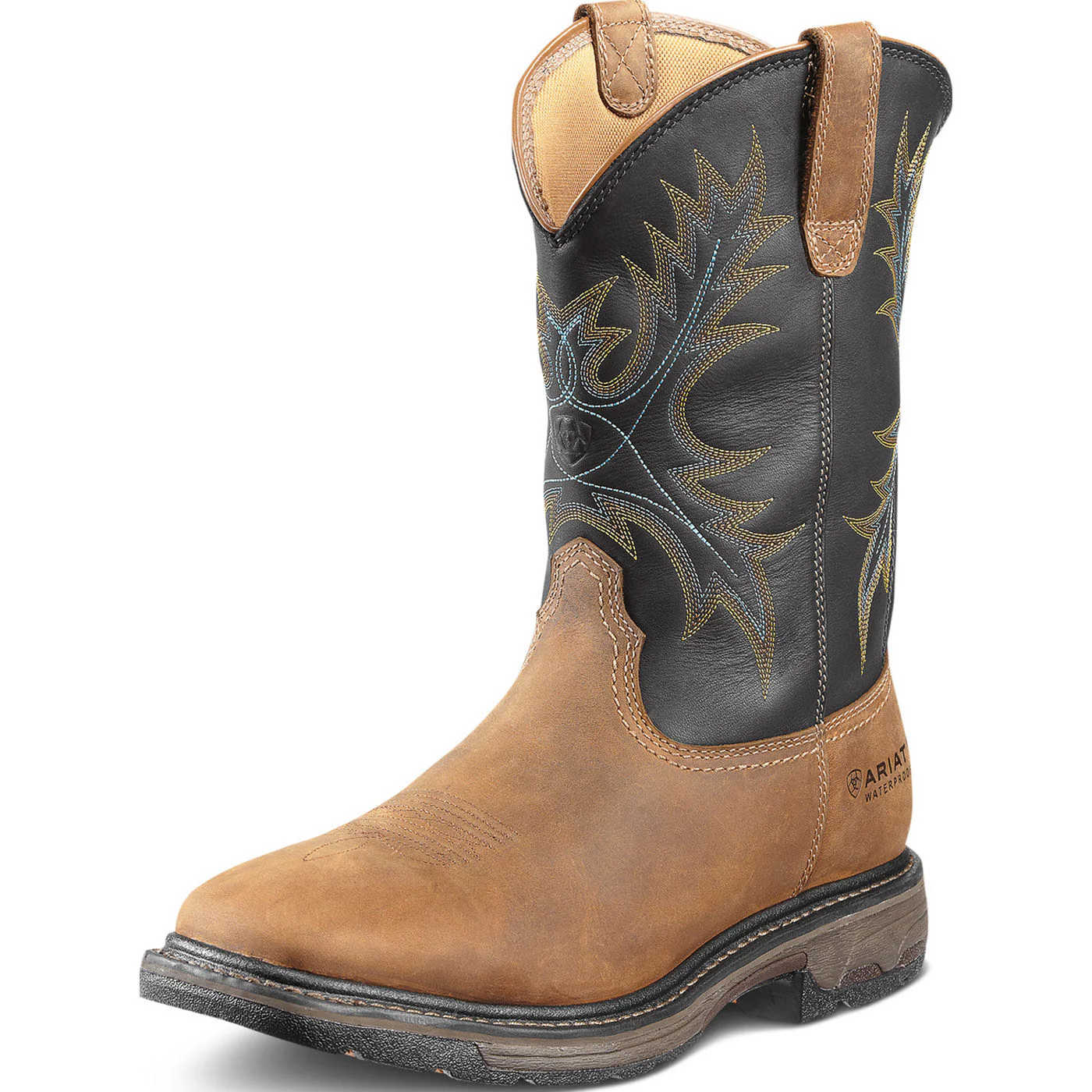 Ariat WorkHog Wide Square Men's Steel Toe Waterproof Western Work Boot