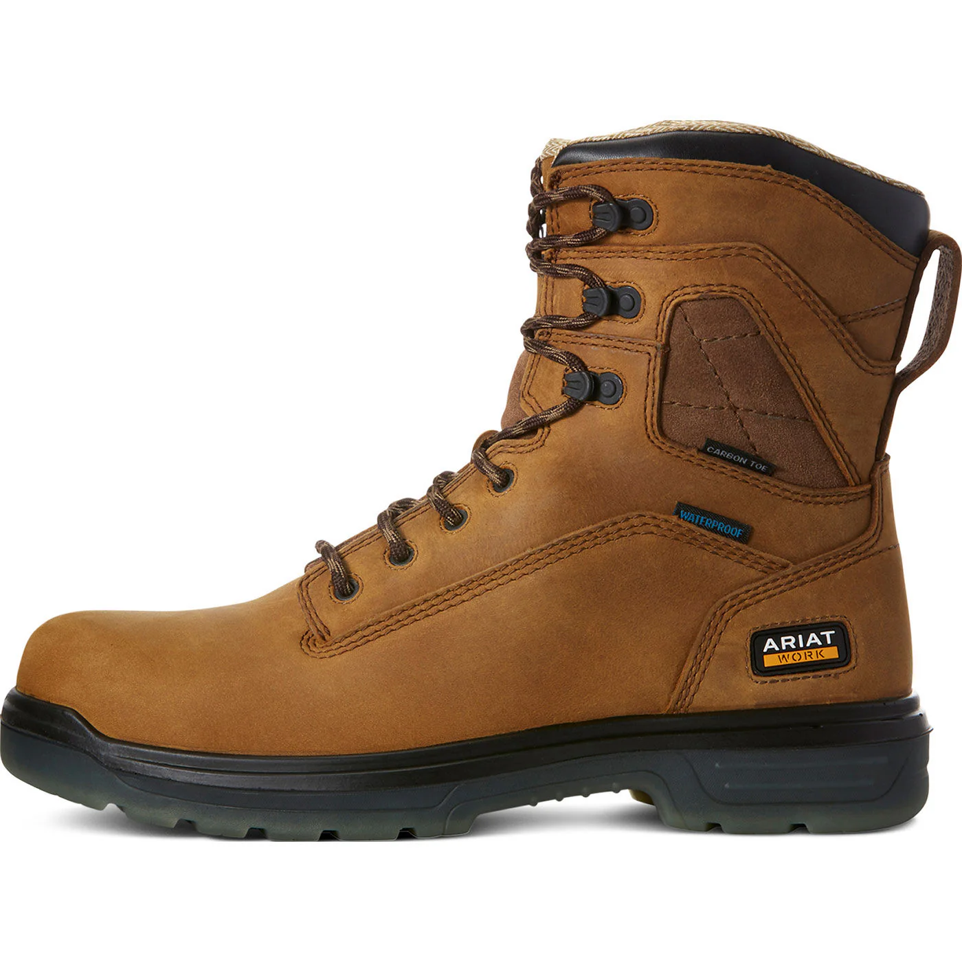 Ariat Turbo Men's 8-inch Carbon Toe Electrical Hazard Waterproof Work Boot - Image 3