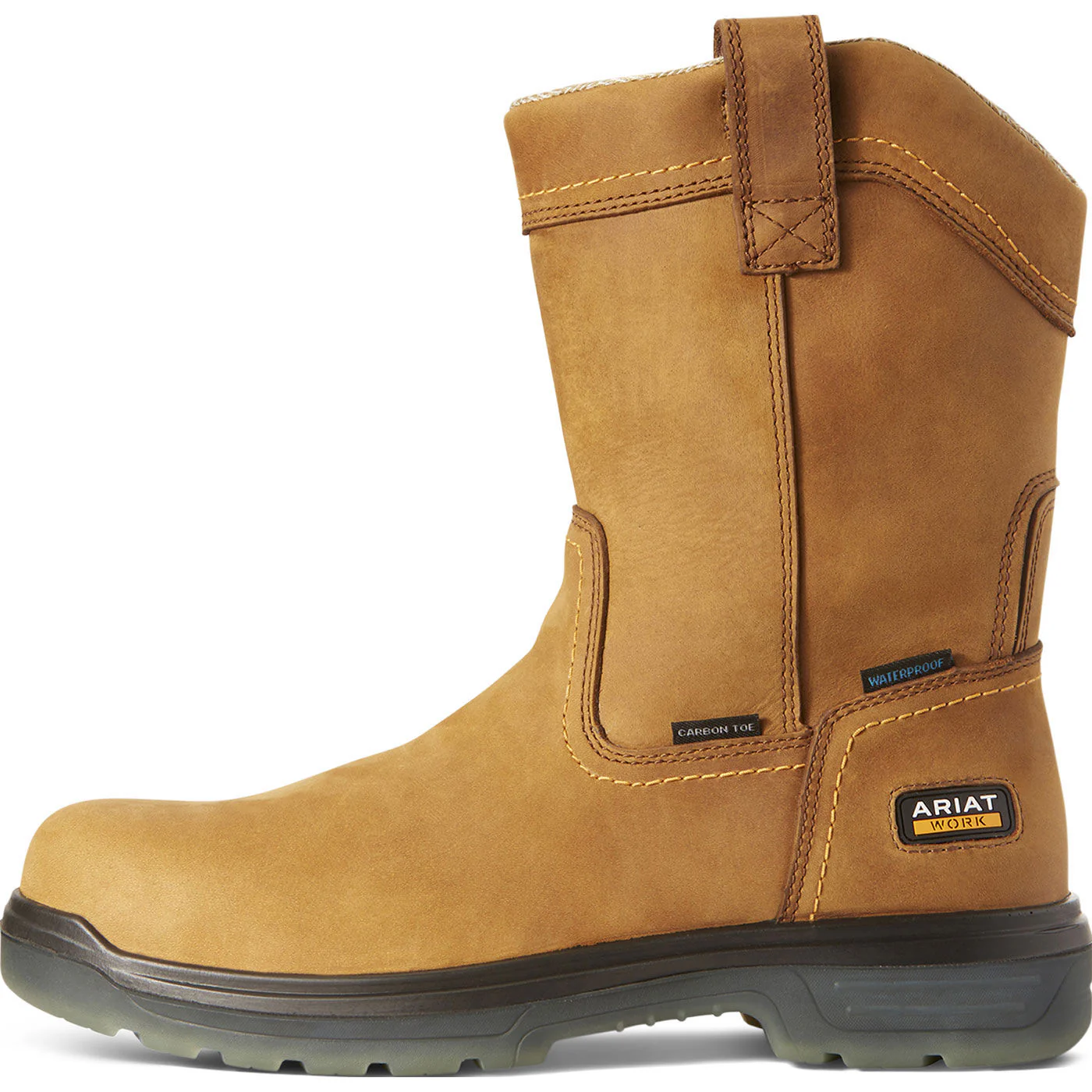 Ariat Turbo Men's 10-inch Carbon Toe Electrical Hazard Waterproof Pull-On Work Boot - Image 3