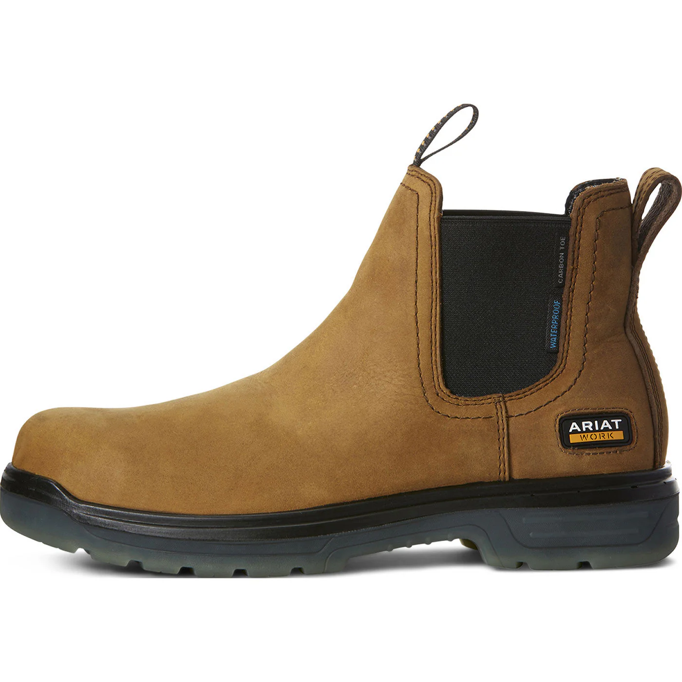 Ariat Turbo Men's Carbon Toe Electrical Hazard Waterproof Pull-on Chelsea Work Boot - Image 3