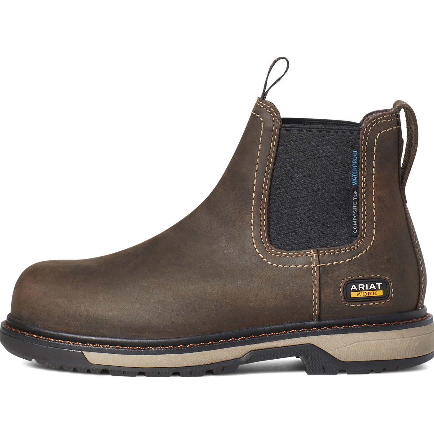 Ariat Riveter Women's CSA Composite Toe Electrical Hazard Puncture-Resisting Waterproof Chelsea Work Boot - Image 3
