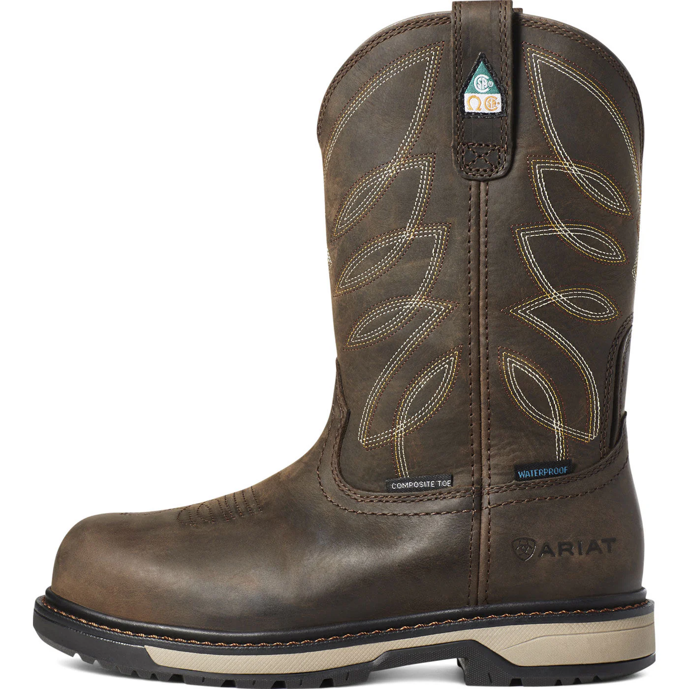 Ariat Riveter CSA Women's 10-inch Composite Toe Puncture-Resisting Waterproof Pull-On Work Boot - Image 5