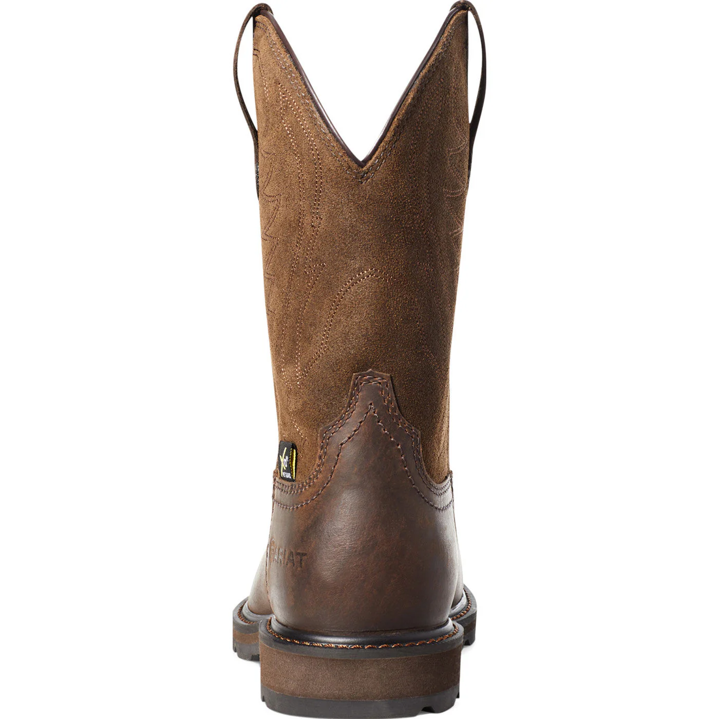 Ariat Groundbreaker Men's 10-inch Internal Metatarsal Steel Toe Pull-On Western Work Boot - Image 4