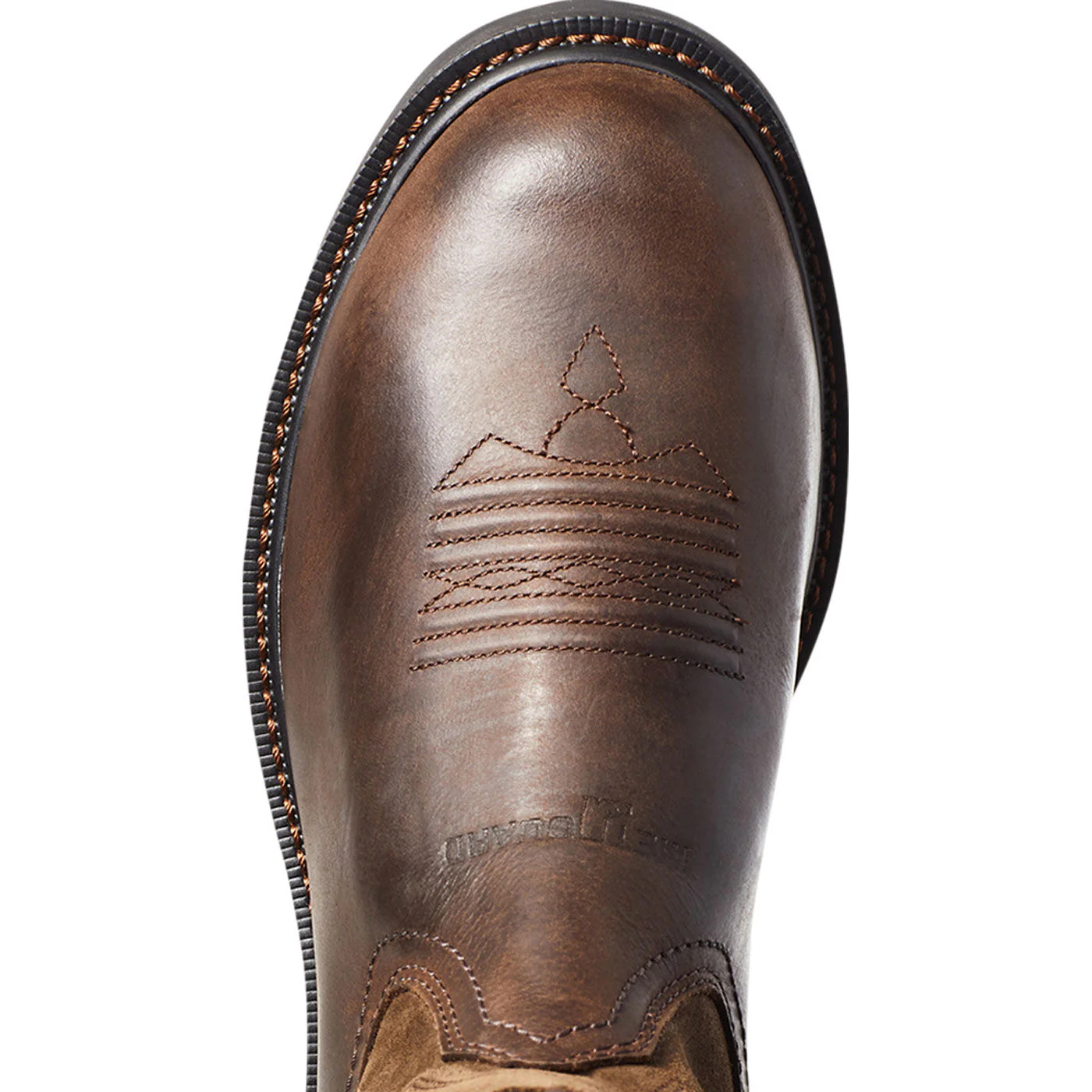 Ariat Groundbreaker Men's 10-inch Internal Metatarsal Steel Toe Pull-On Western Work Boot - Image 6