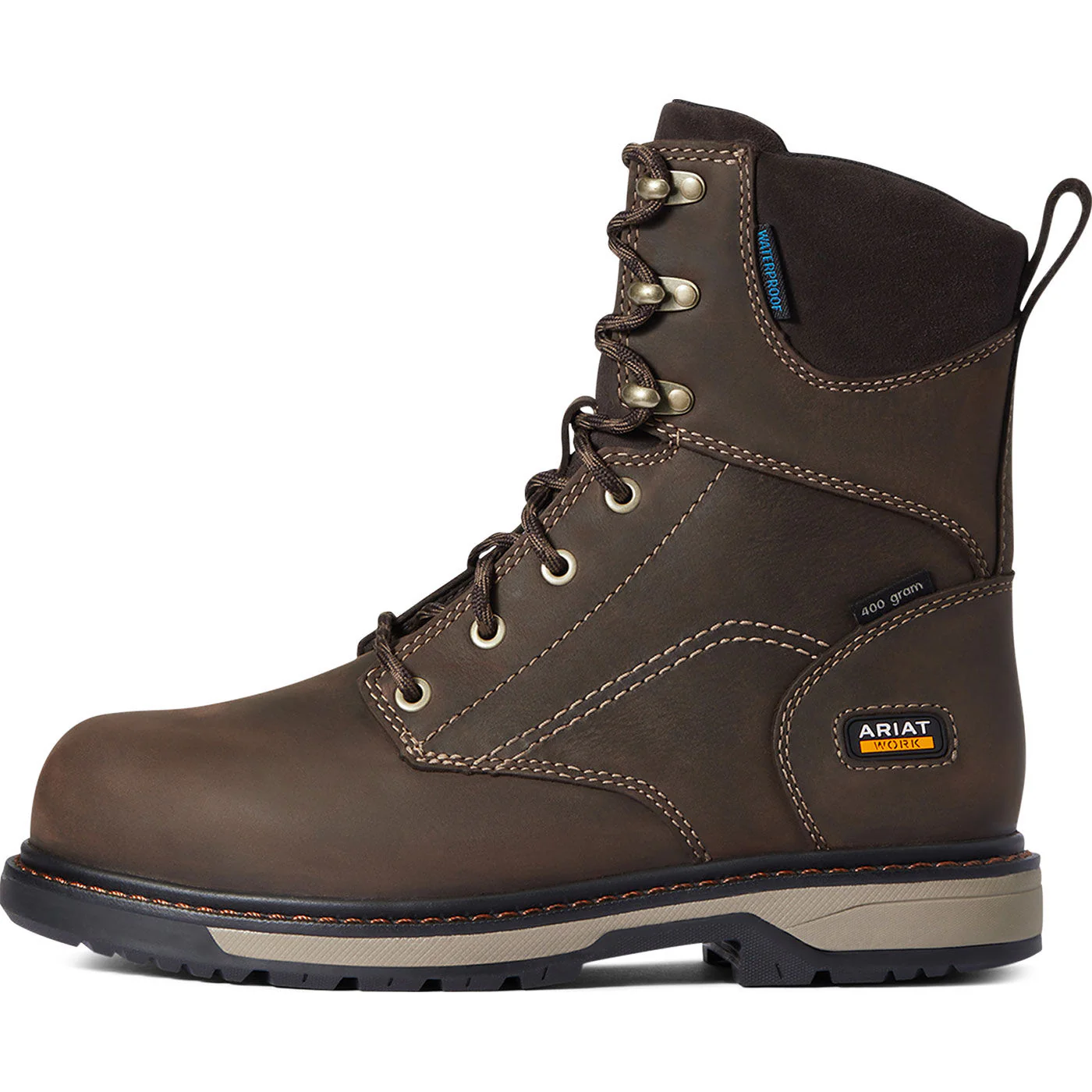Ariat Riveter Glacier Grip Women's 8-inch CSA Composite Toe 400G Insulated Waterproof Work Boot - Image 5