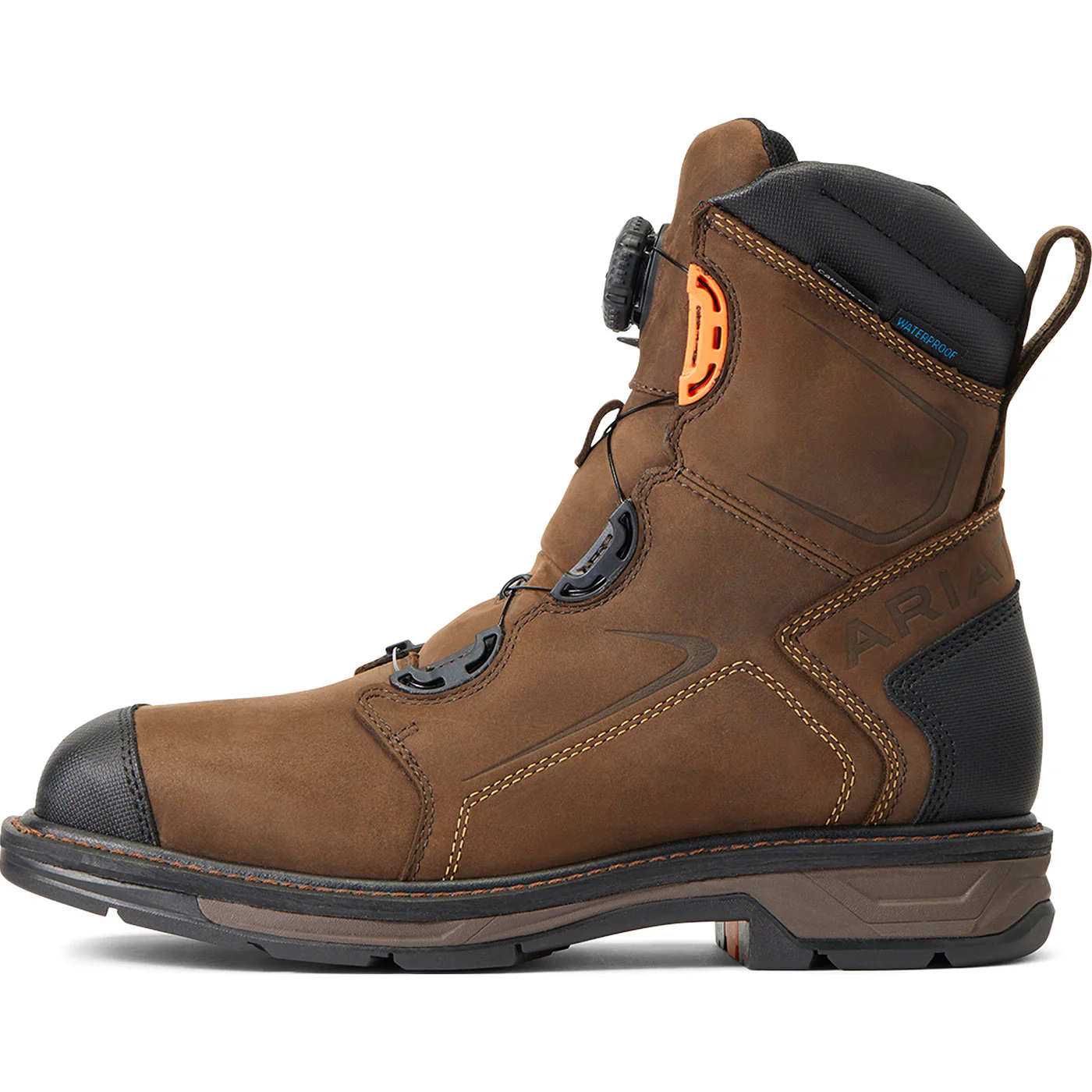 Ariat WorkHog XT BOA Men's 8-inch Carbon Nano Toe Electrical Hazard Waterproof Work Boot - Image 4