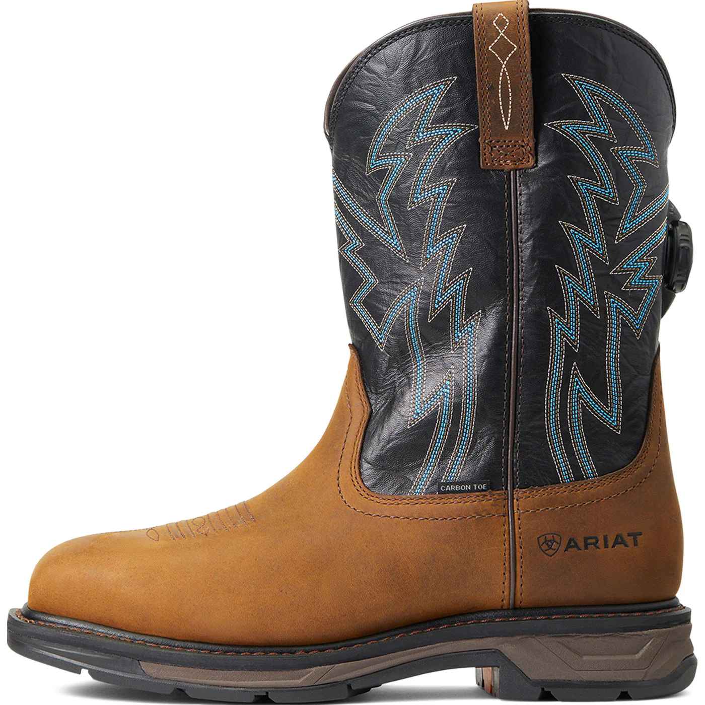 Ariat WorkHog XT BOA Men's 11-inch Carbon Nano Toe Electrical Hazard Waterproof Pull-On Western Work Boot - Image 6