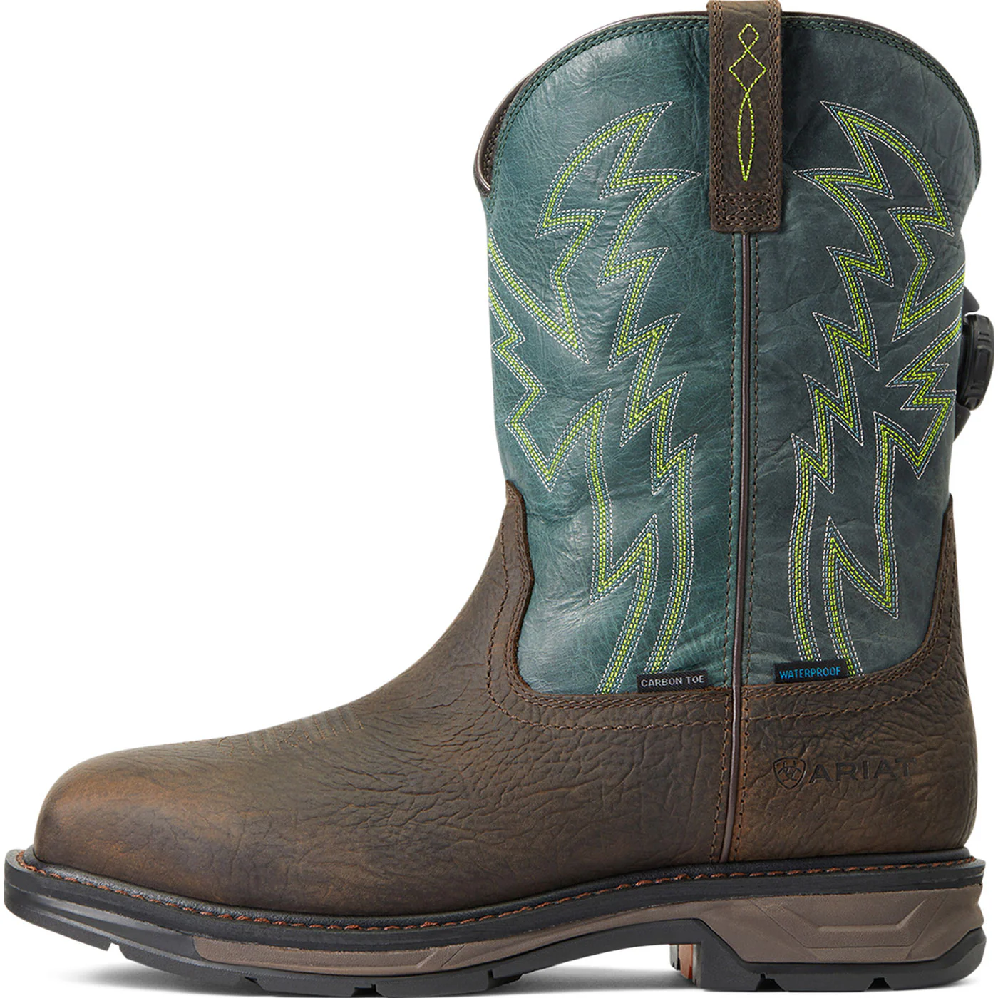 Ariat WorkHog XT BOA Men's 11-inch Carbon Nano Toe Electrical Hazard Waterproof Pull-On Western Work Boot - Image 6