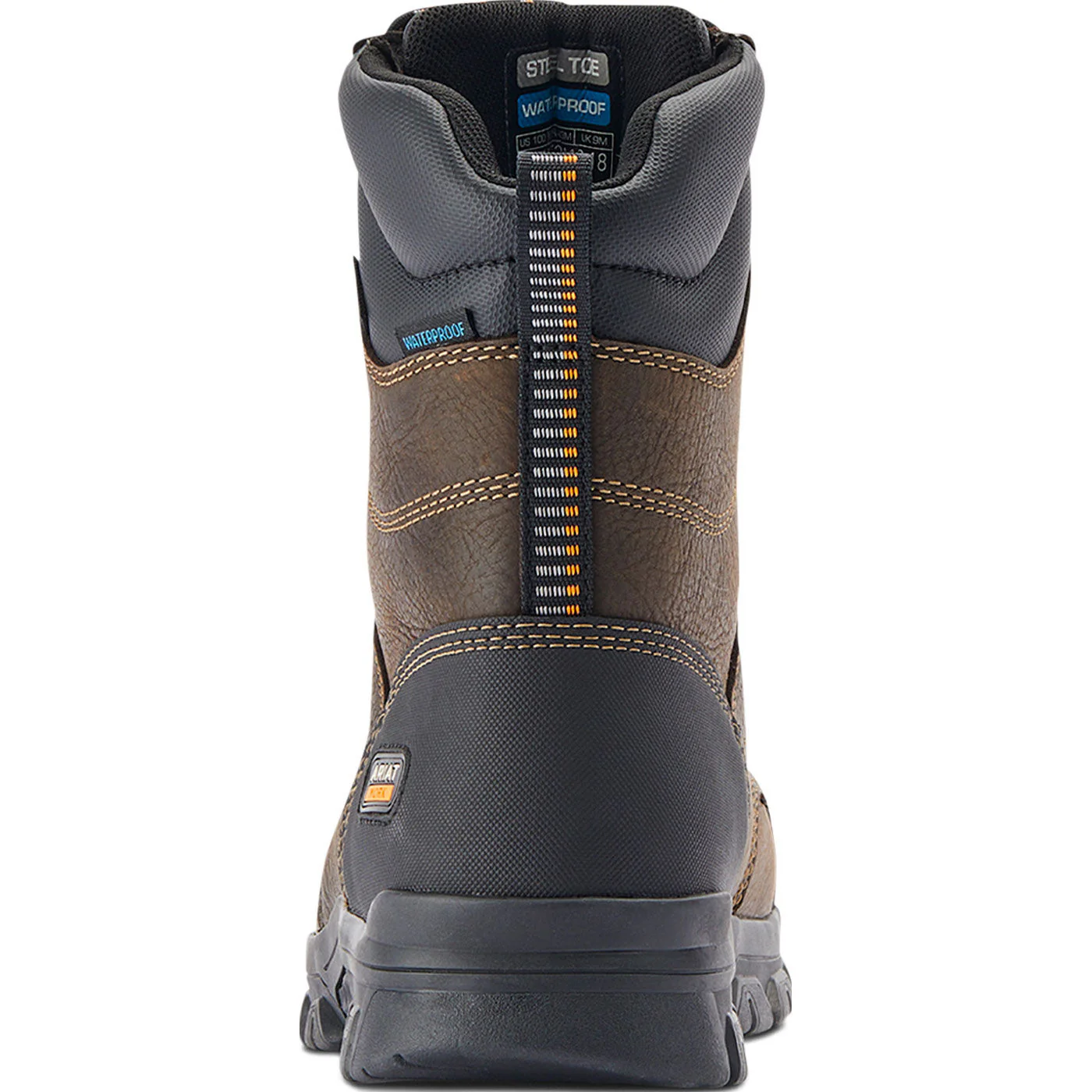 Ariat Treadfast Men's 8-inch Steel Toe Electrical Hazard Waterproof Work Boot - Image 5
