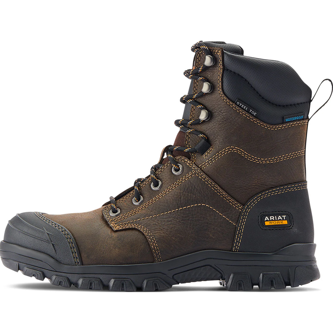 Ariat Treadfast Men's 8-inch Steel Toe Electrical Hazard Waterproof Work Boot - Image 6