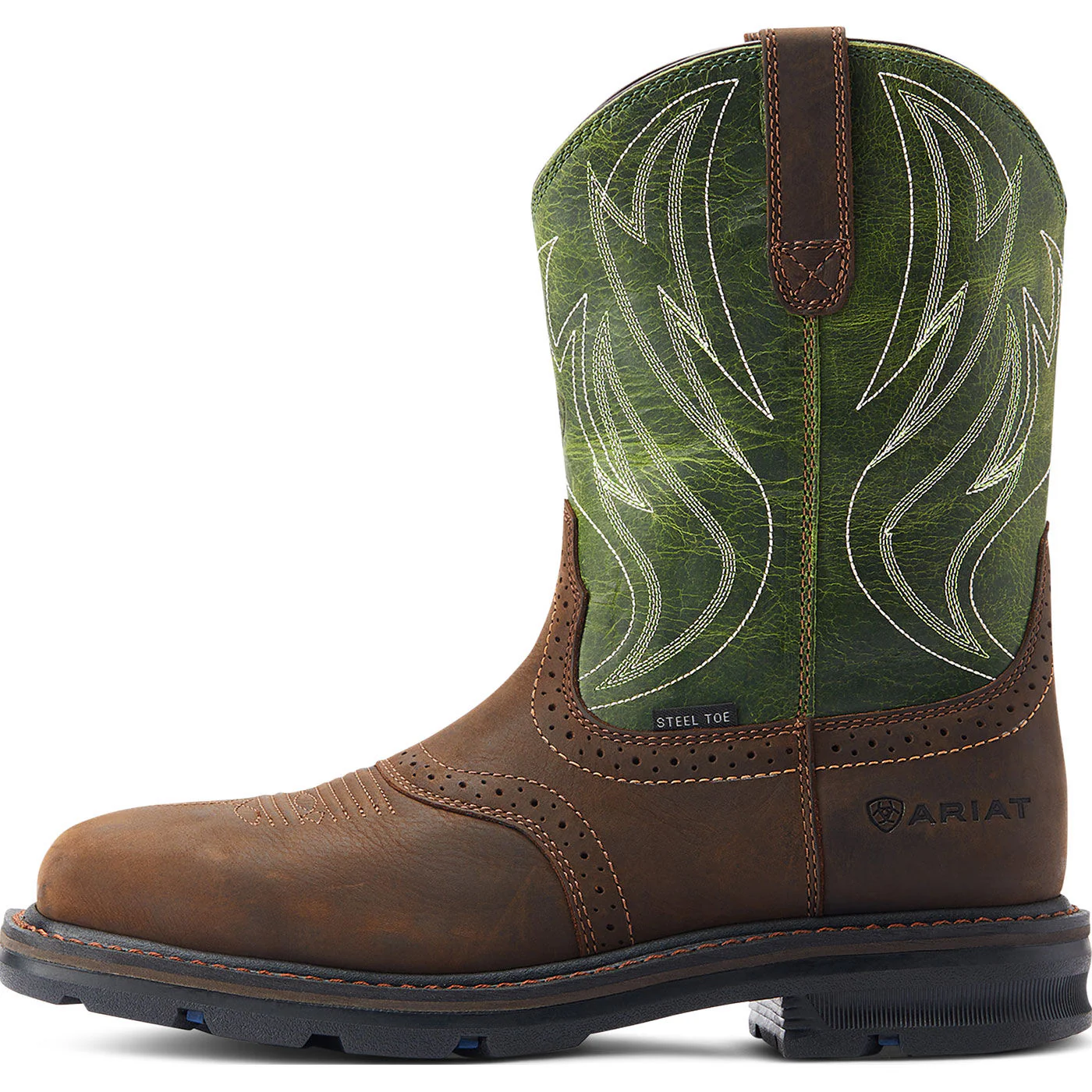 Ariat Sierra Shock Shield Men's 10-inch Steel Toe Electrical Hazard Western Work Boot - Image 6