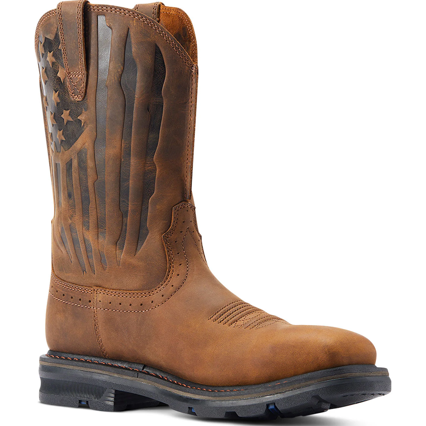 Ariat Sierra Shock Shield Patriot Men's 10-inch Steel Toe Electrical Hazard Western Work Boot - Image 3