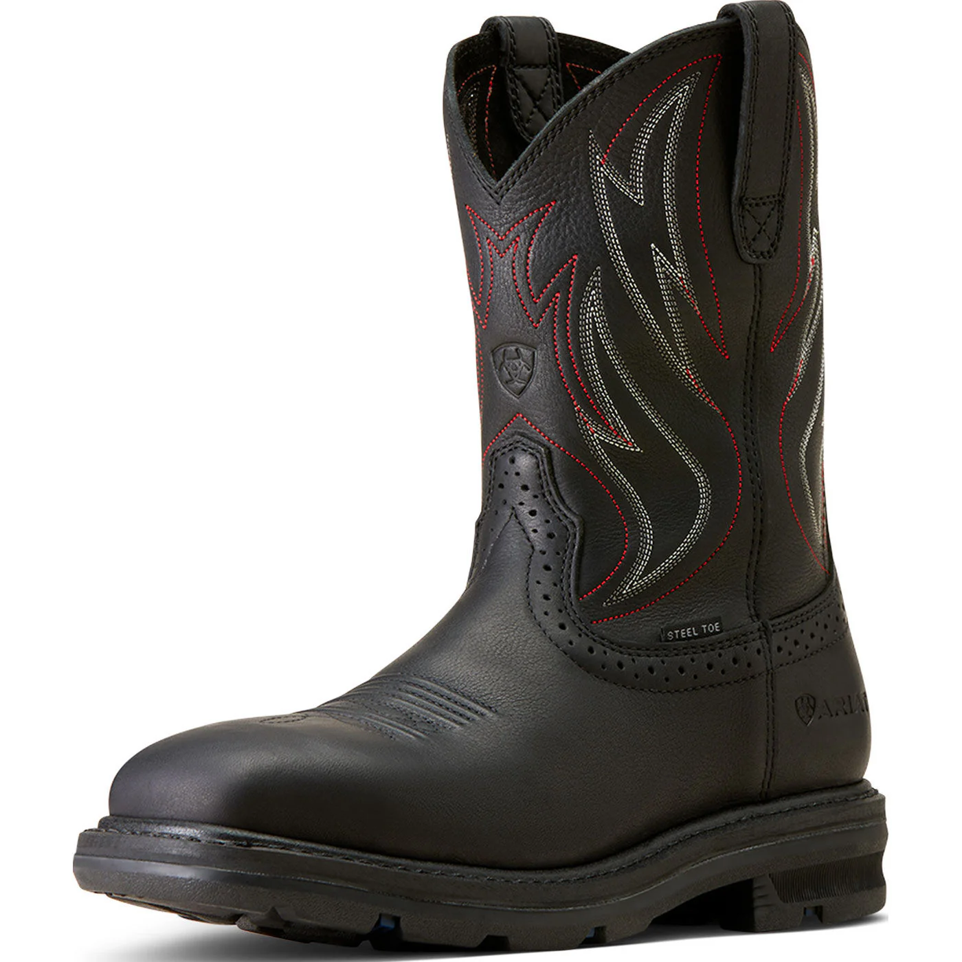 Ariat Sierra Shock Shield Men's 10-inch Steel Toe Electrical Hazard Western Work Boot - Image 5