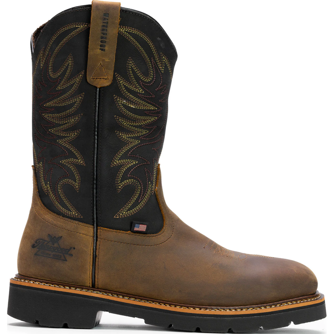 Thorogood 11-inch Men's Steel Toe Electrical Hazard Waterproof Western Work Boot - Image 3