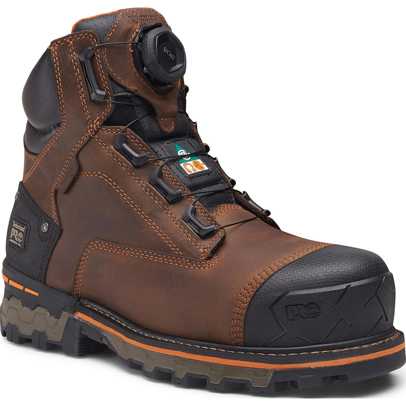 Timberland PRO Boondock CSA BOA Men's 6-inch Composite Toe Puncture-Resisting Waterproof Work Boot