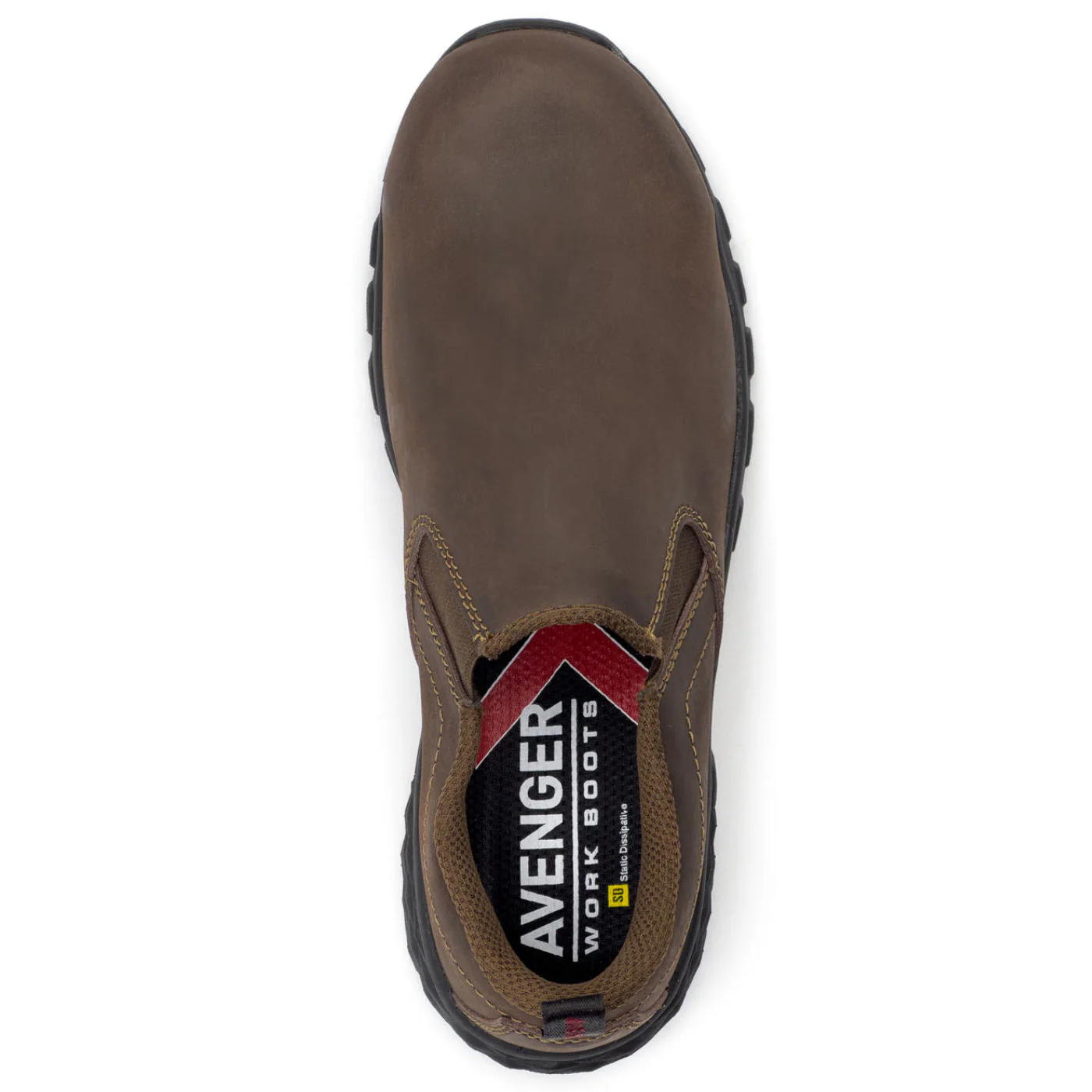 Avenger Flight Men's Composite Toe Static-Dissipative Slip-On Leather Work Shoe - Image 4