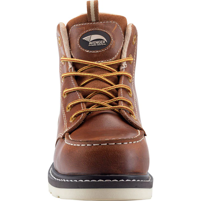 Avenger Wedge Women's Moc Carbon Nanofiber Toe Electrical Hazard Waterproof Work Boot - Image 4
