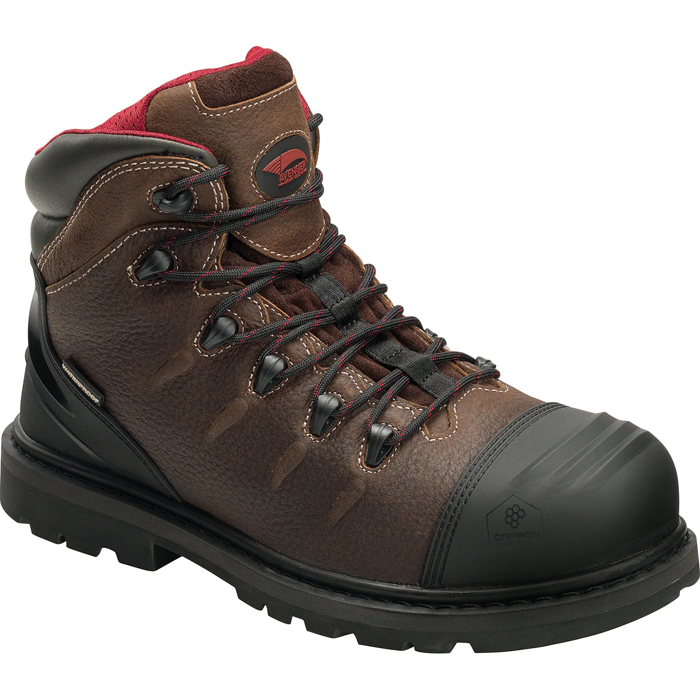 Avenger Hammer Men's Met Guard Carbon Fiber Toe Electrical Hazard Puncture-Resistant Waterproof Work Boot - Image 3