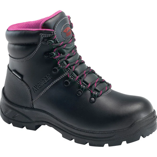 Avenger Builder Women's Steel Toe Electrical Hazard Waterproof Leather Work Boot - Image 3