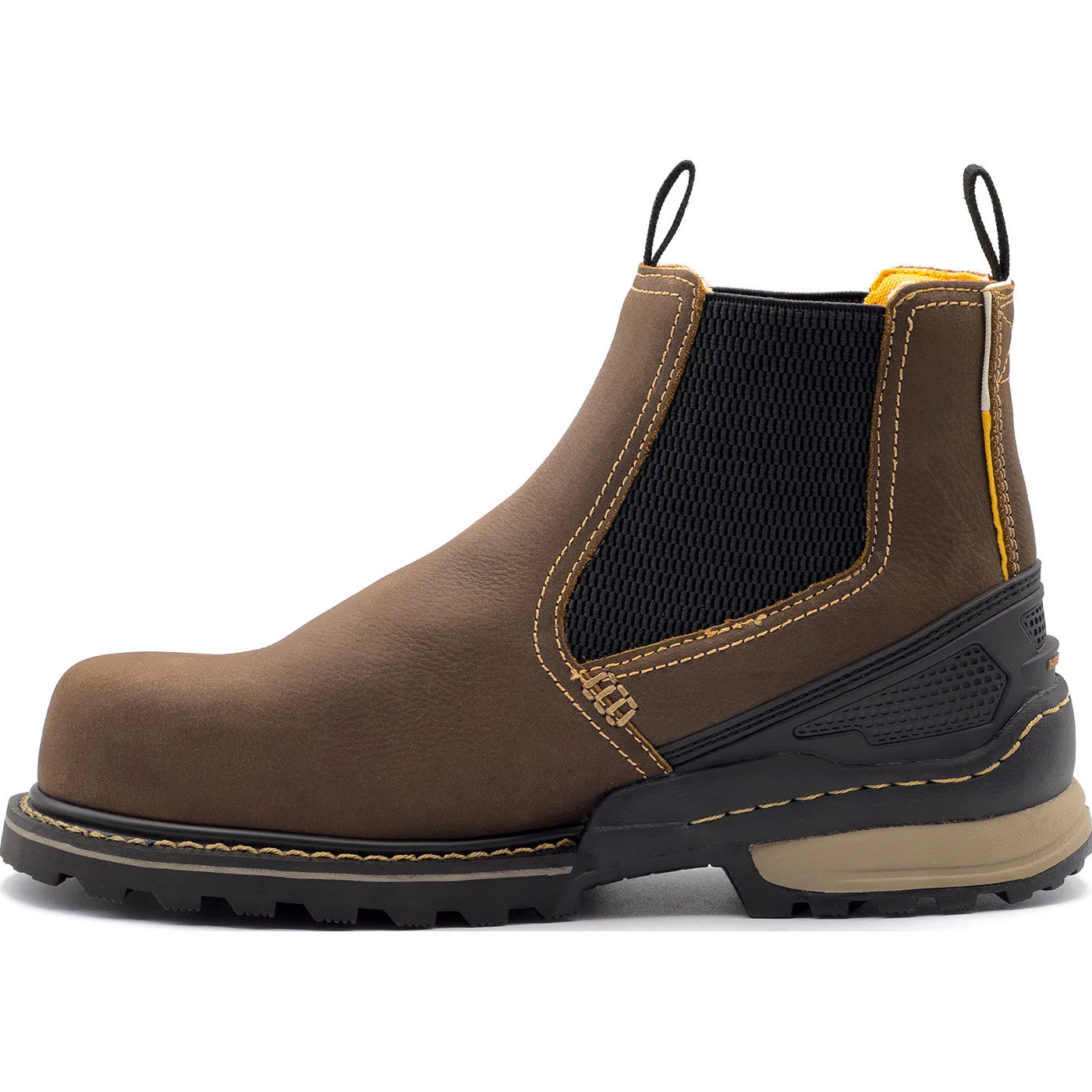 Avenger A-Max Dozer Men's Composite Toe Electrical Hazard Waterproof Chelsea Pull-on Work Boot - Image 6
