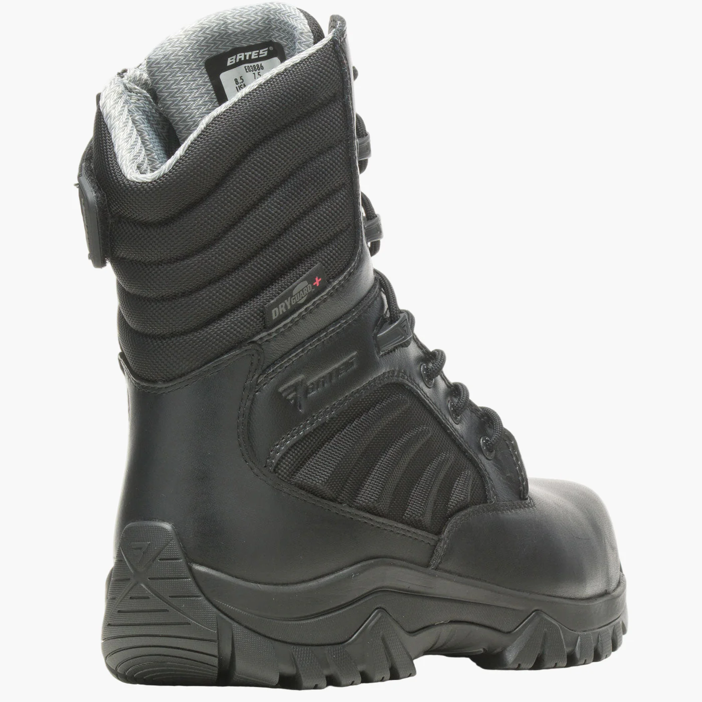 Bates GX X2 Tall Men's 8-inch Carbon Nano Toe Waterproof Zipper Duty Boot - Image 3