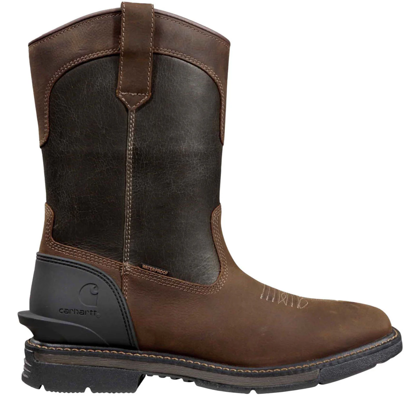 Carhartt Montana Men's 11-inch Steel Toe Electrical Hazard Waterproof Pull-On Work Boot - Image 3