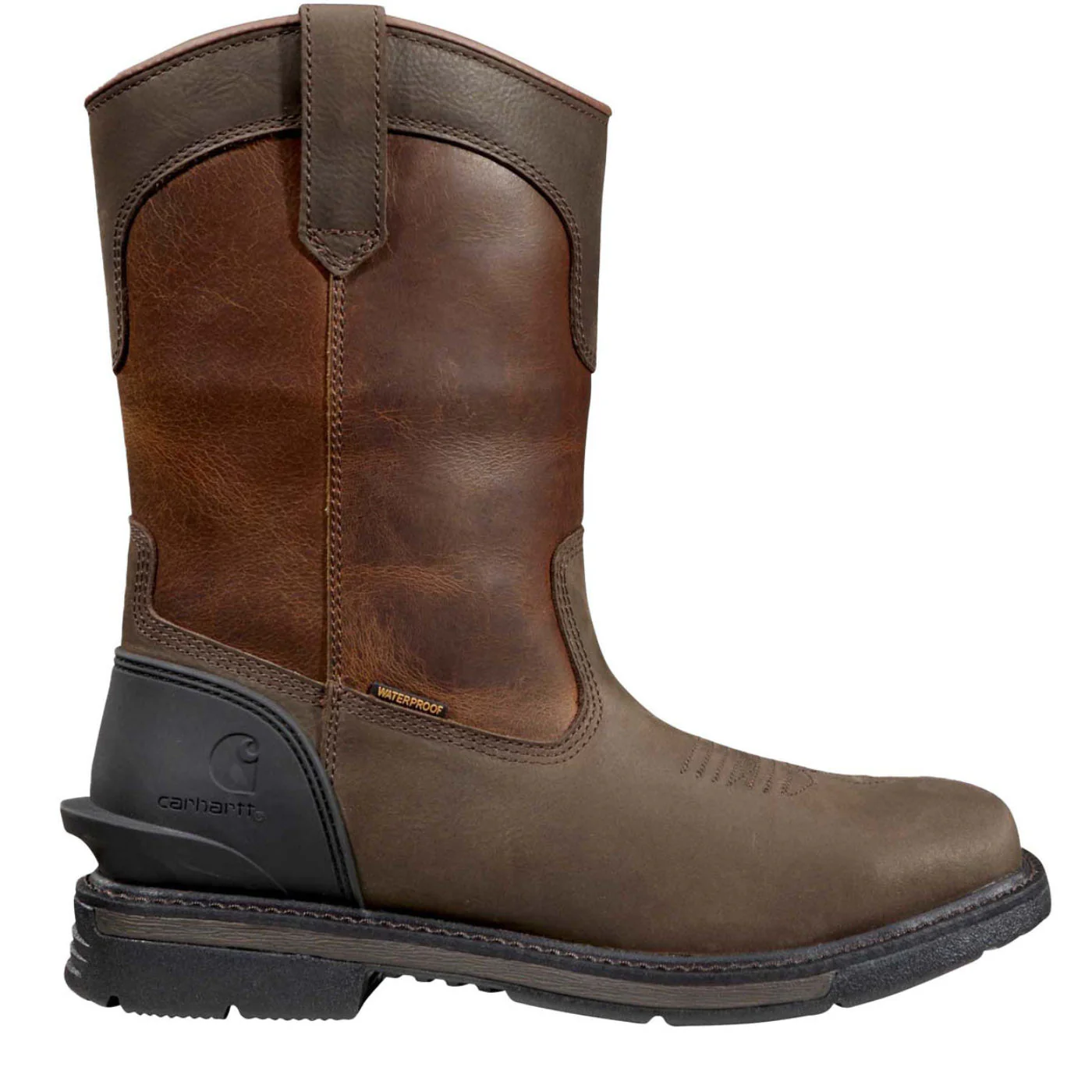 Carhartt Montana Men's 11-inch Steel Toe Electrical Hazard Waterproof Pull-On Work Boot - Image 3