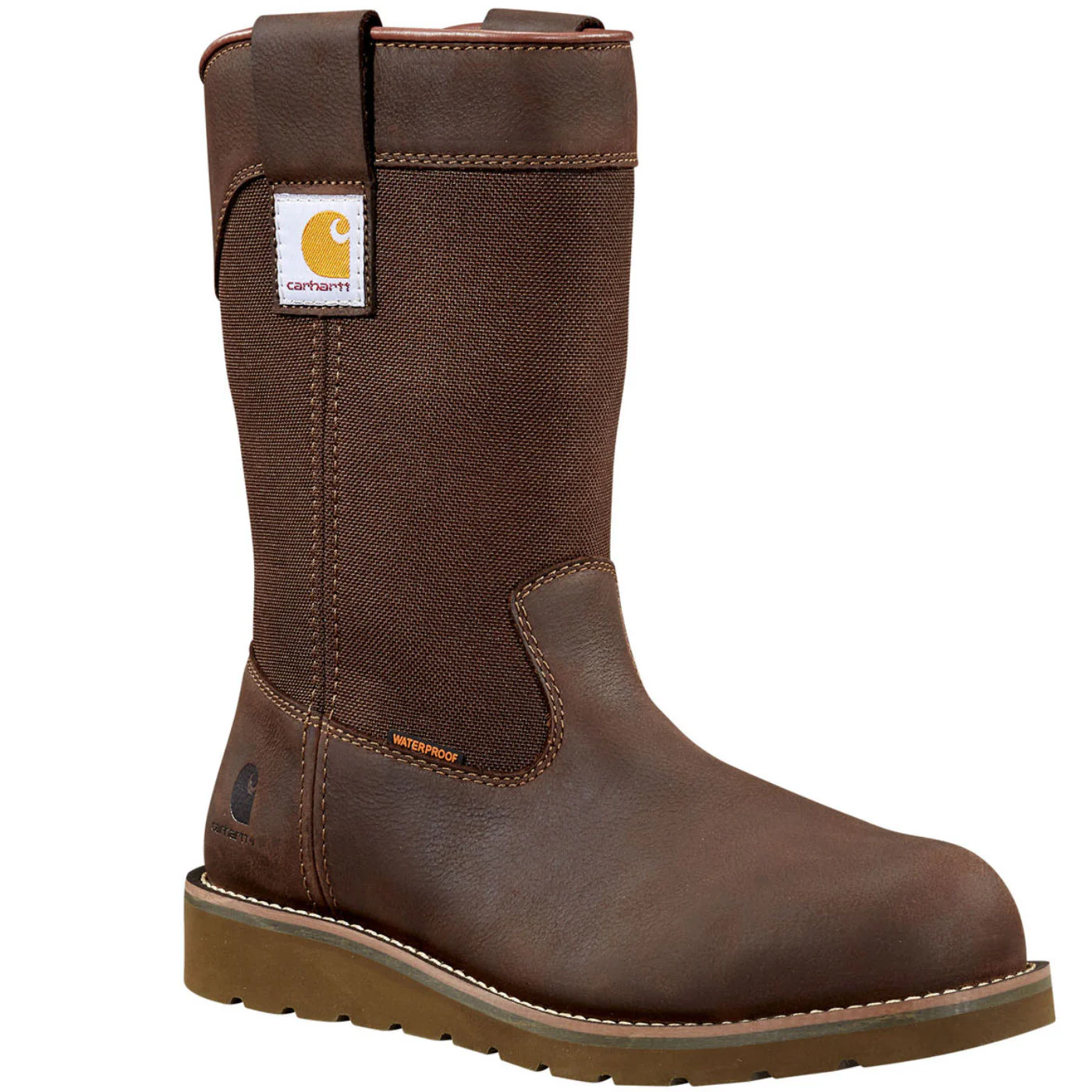 Carhartt Men's Wedge Men's 10-inch Steel Toe Electrical Hazard Waterproof Pull-On Work Boot