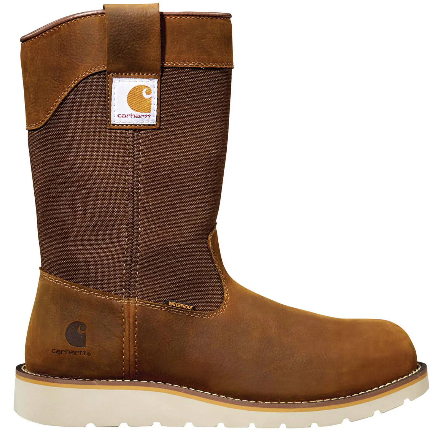 Carhartt Men's Wedge Men's 10-inch Steel Toe Electrical Hazard Waterproof Pull-On Work Boot - Image 3