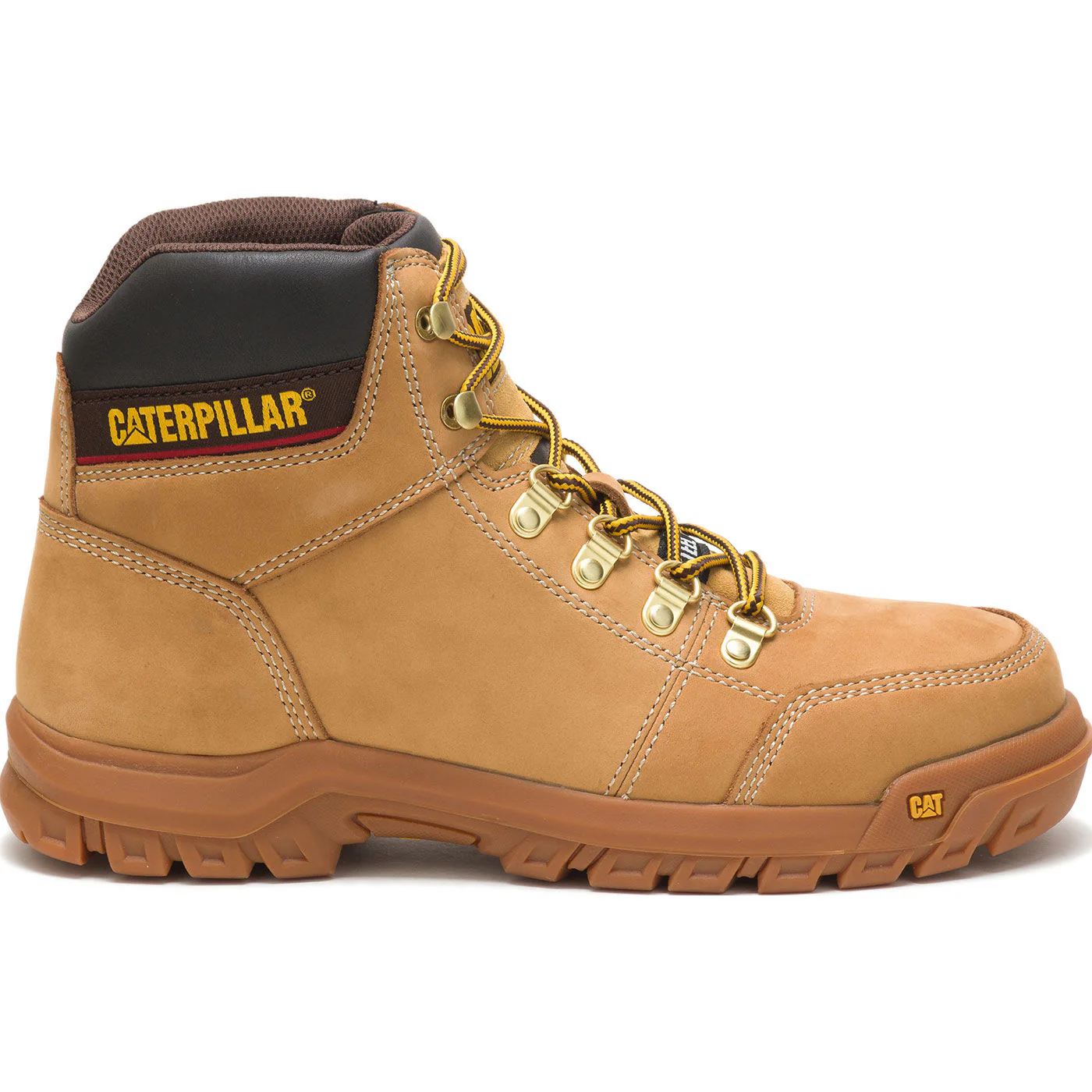 Cat Outline Men's 6-inch Steel Toe Electrical Hazard Work Hiker - Image 3