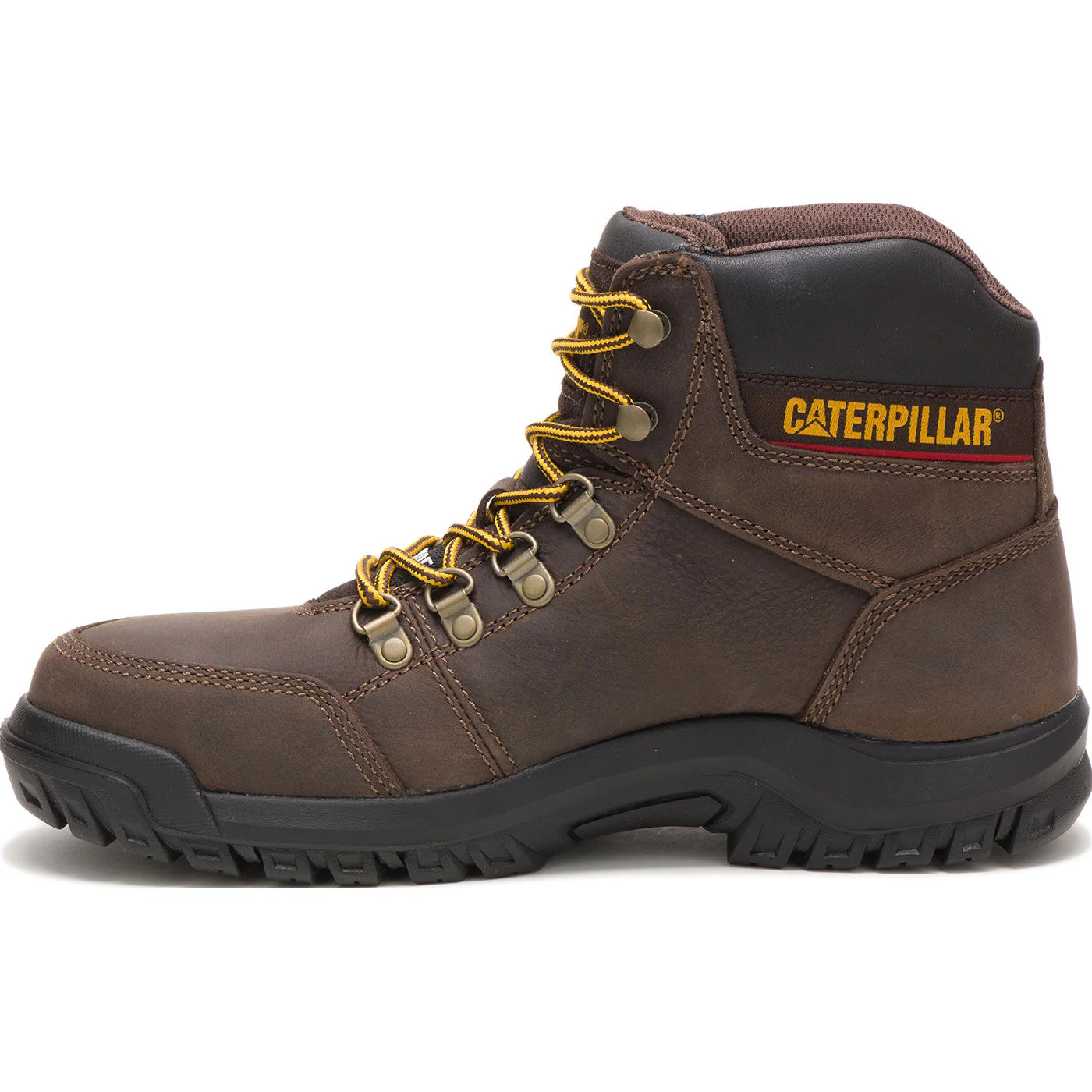 Cat Outline Men's 6-inch Steel Toe Electrical Hazard Work Hiker - Image 5