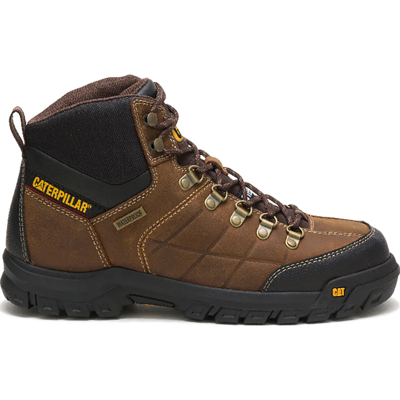 Cat Threshold Men's 6-inch Steel Toe Electrical Hazard Waterproof Work Boot - Image 3