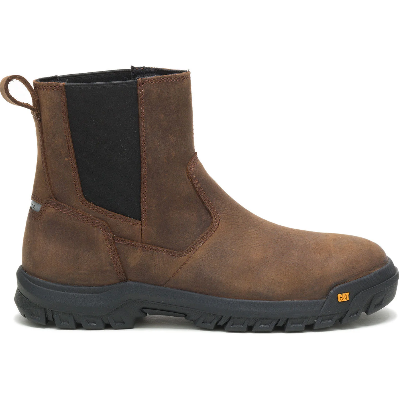 Cat Wheelbase Men's 6-inch Steel Toe Electrical Hazard Chelsea Pull-on Work Boot - Image 3