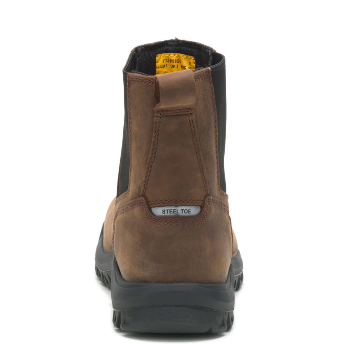 Cat Wheelbase Men's 6-inch Steel Toe Electrical Hazard Chelsea Pull-on Work Boot - Image 4