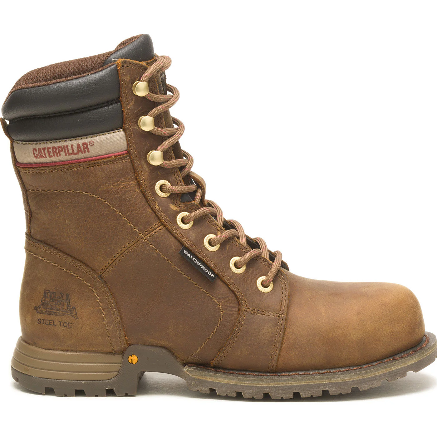 Cat Echo Women's 8-inch Steel Toe Electrical Hazard Waterproof Leather Work Boot - Image 3