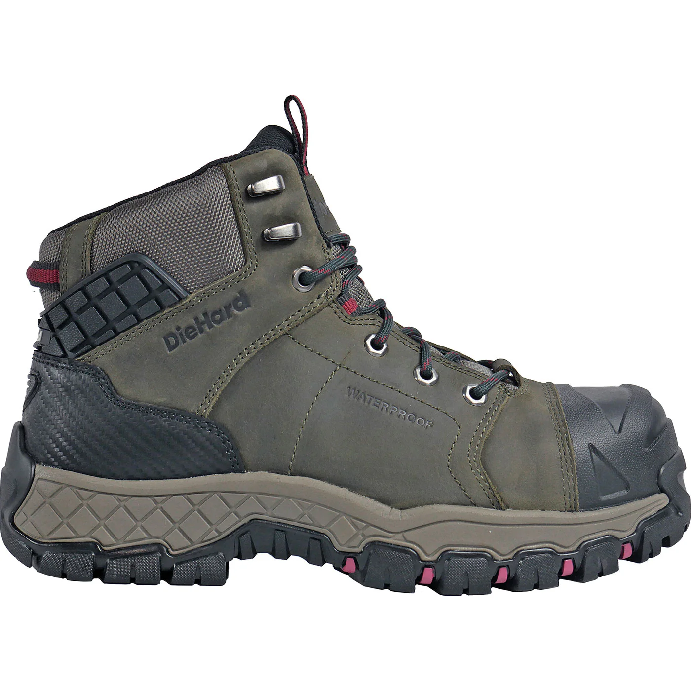 DieHard Comet Men's 4-inch Composite Toe Electrical Hazard Waterproof Work Hiker - Image 3