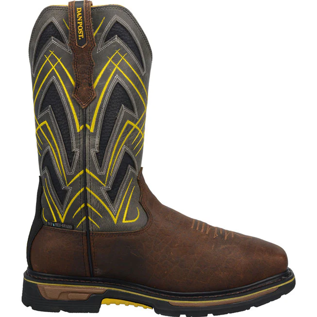 Dan Post Cyclone Men's 12-inch Composite Toe Electrical Hazard Waterproof Western Work Boot - Image 3