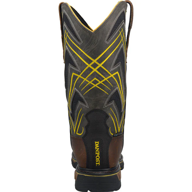 Dan Post Cyclone Men's 12-inch Composite Toe Electrical Hazard Waterproof Western Work Boot - Image 5