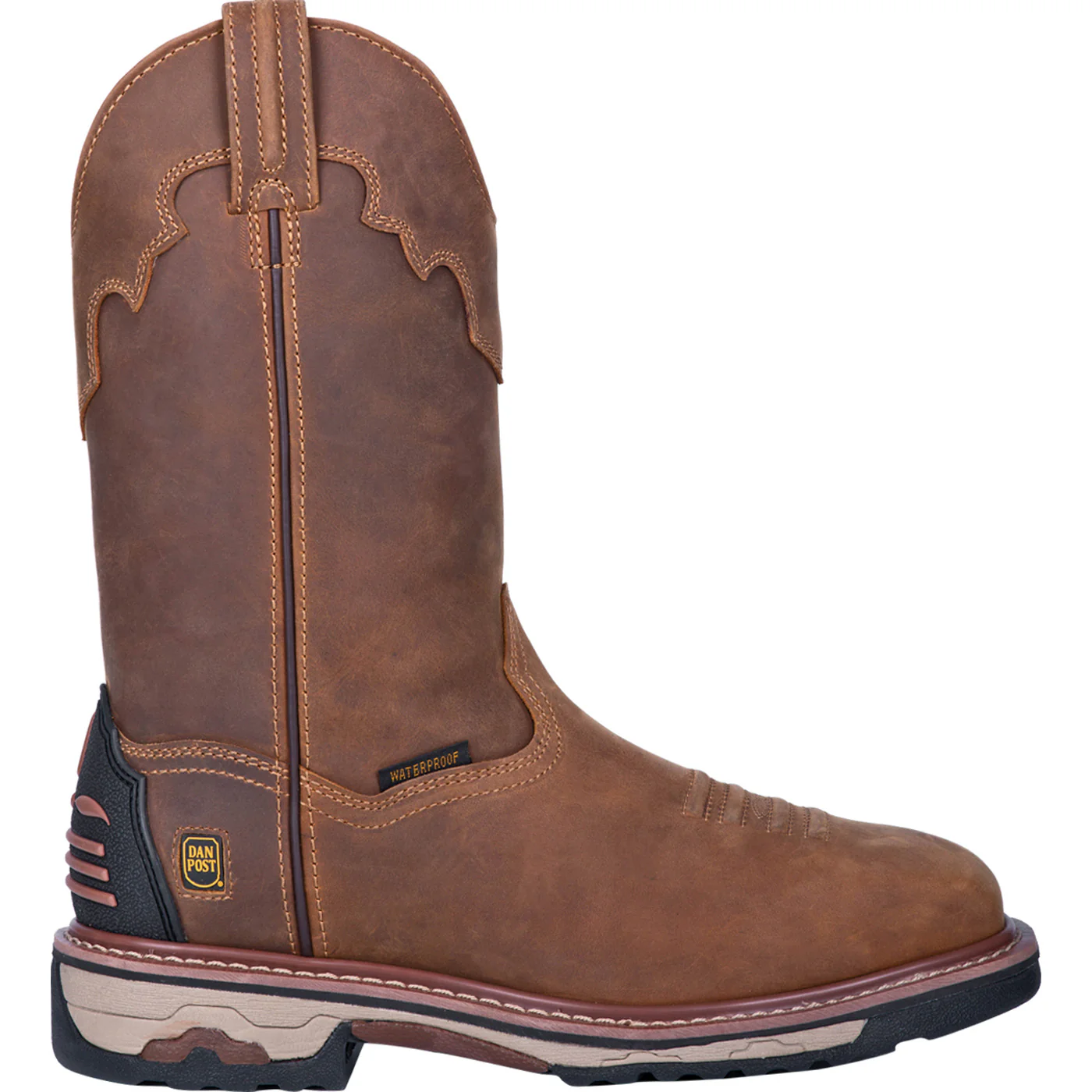 Dan Post Blayde Men's Steel Toe Electrical Hazard Waterproof Western Pull-on Work Boot - Image 3