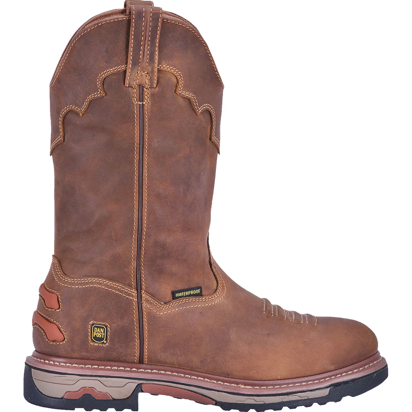 Dan Post Journeyman Men's Composite Toe Electrical Hazard Waterproof Western Work Pull-on Boot - Image 3