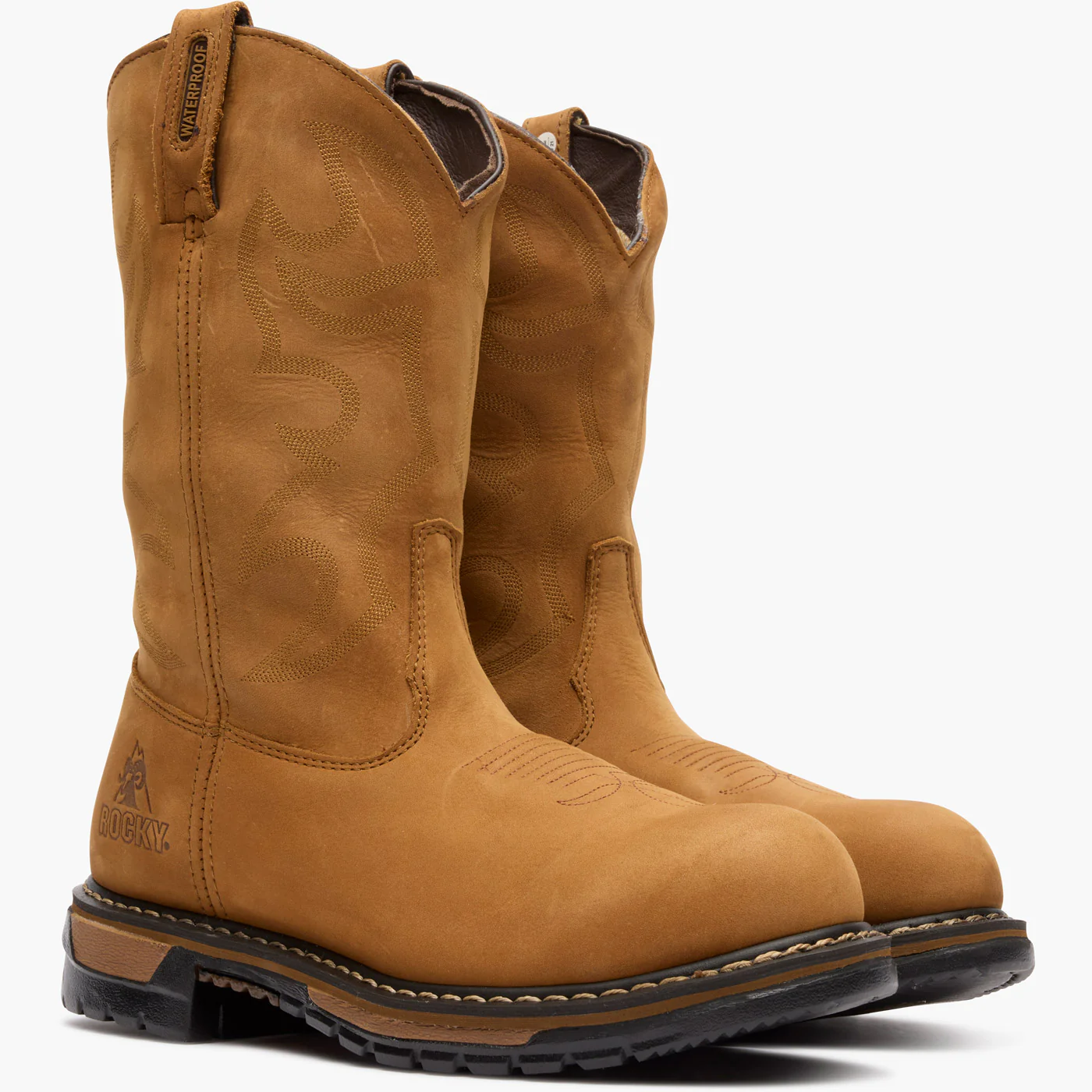 Rocky Original Ride Branson Steel Toe Waterproof Western Boots - Image 5