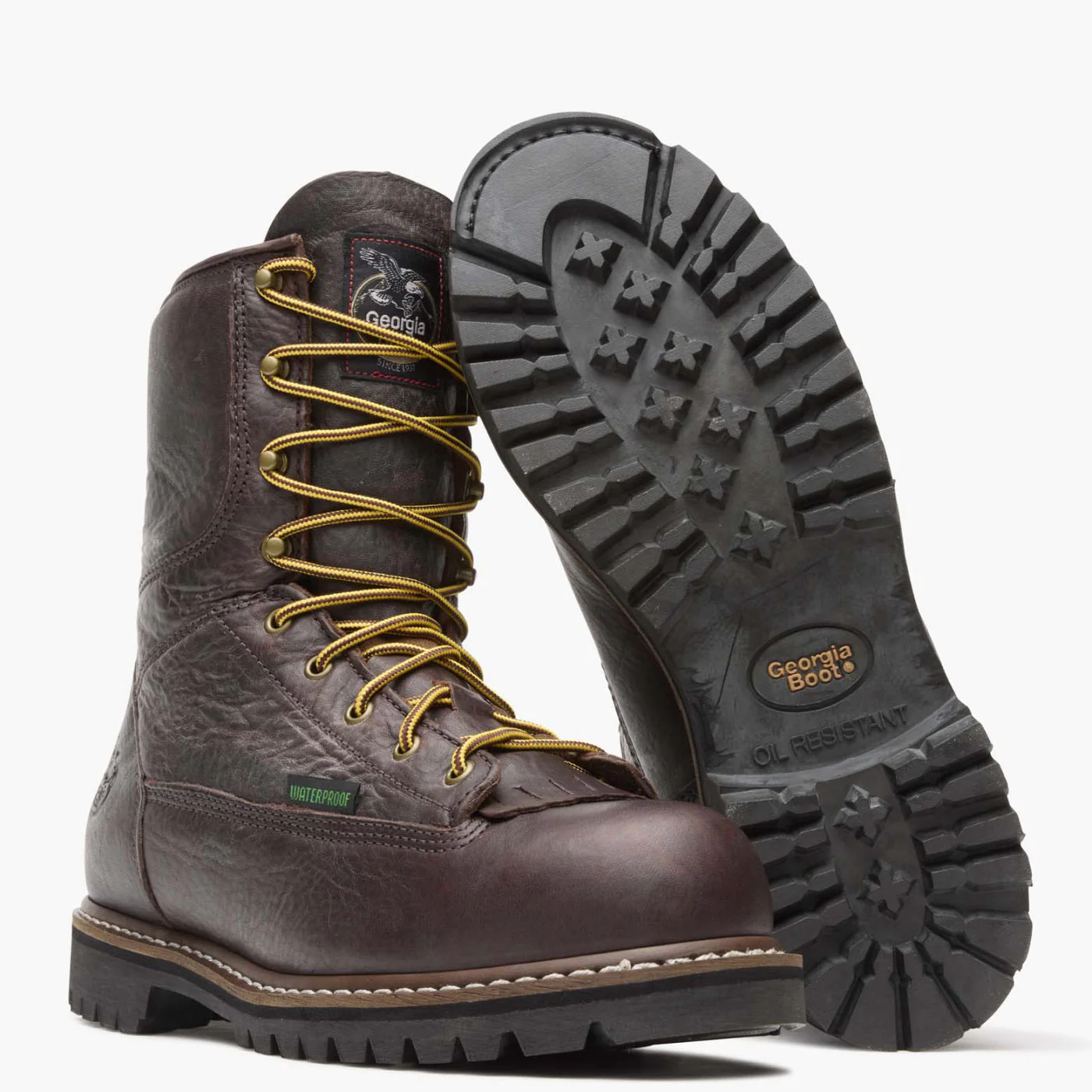 Georgia Boot Steel Toe Waterproof Lace-To-Toe Work Boot - Image 4