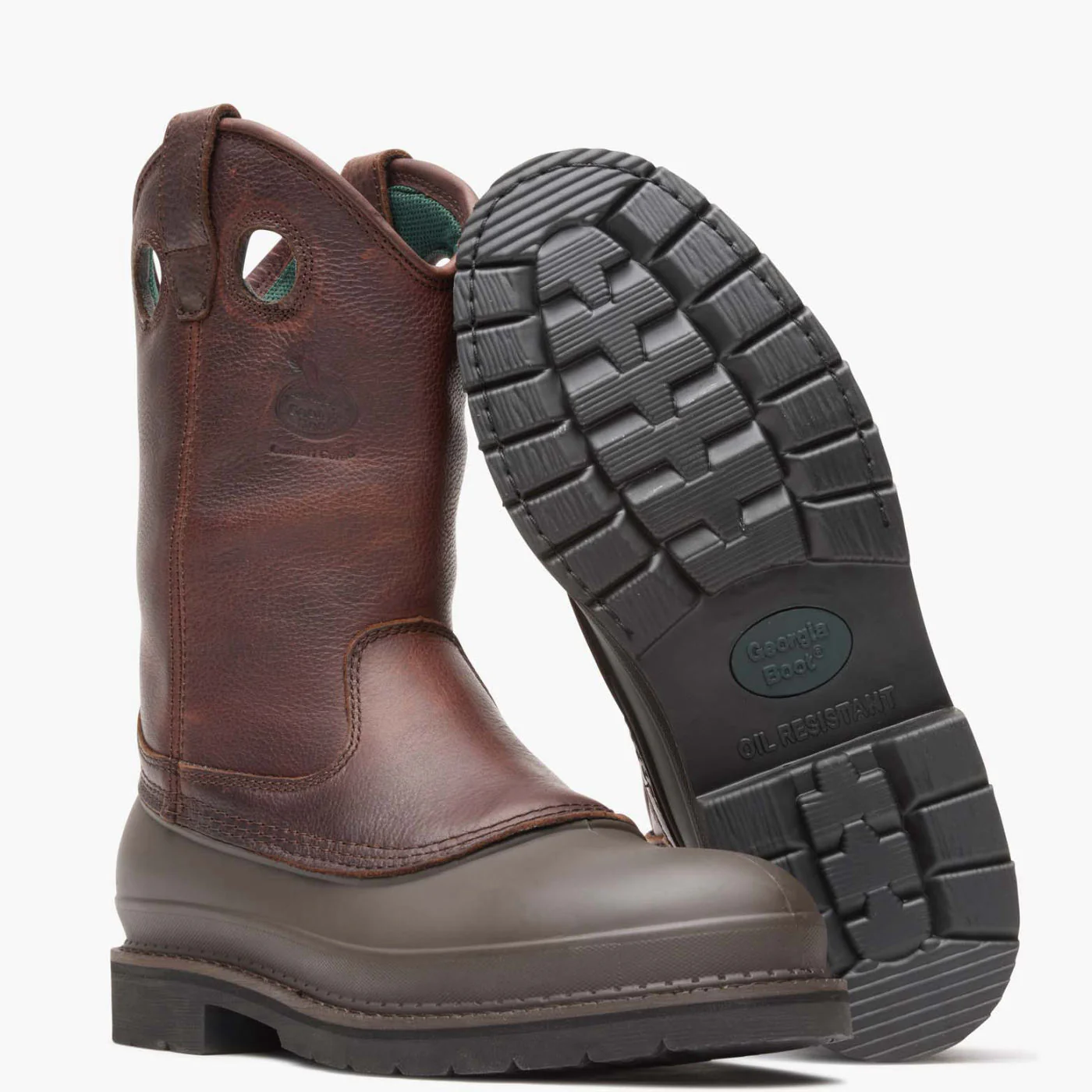 Georgia Boot Muddog Steel Toe Wellington Work Boot - Image 4