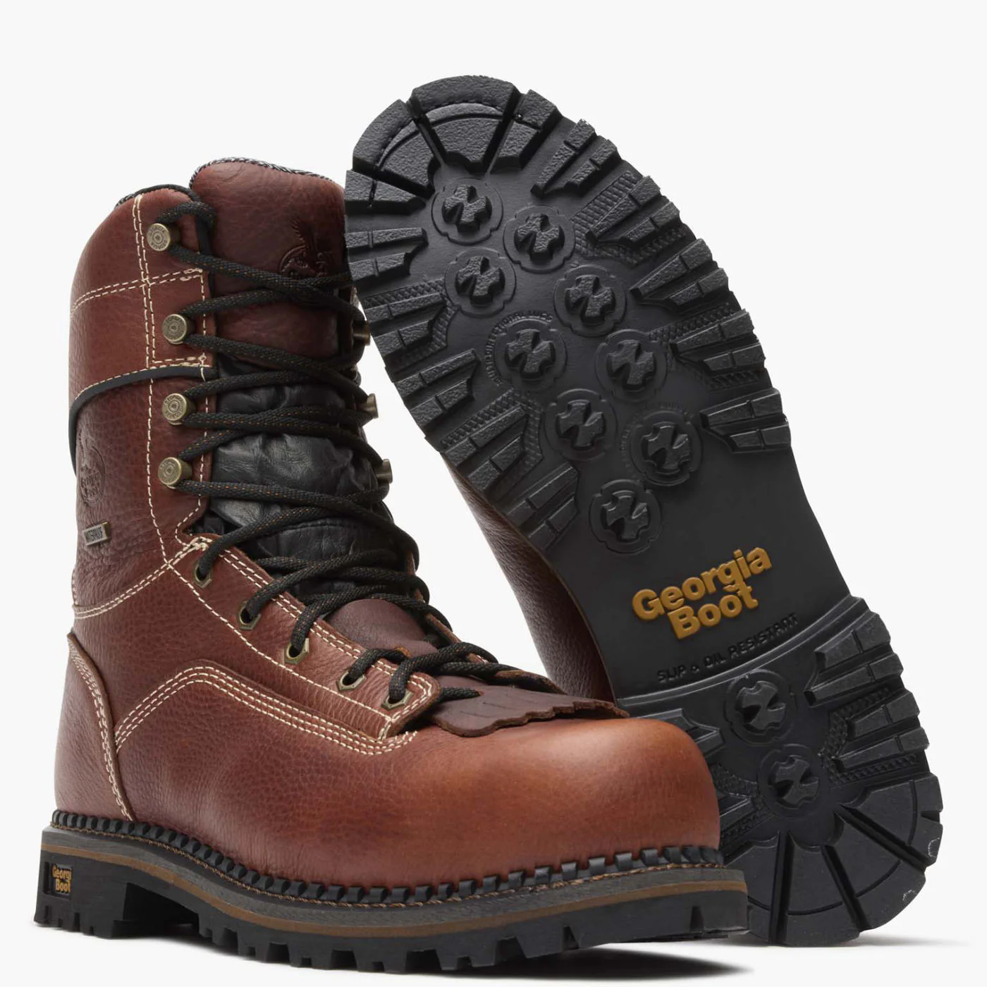Georgia Boot AMP LT Logger Composite Toe Low Heel Waterproof Work Boot - Image 4