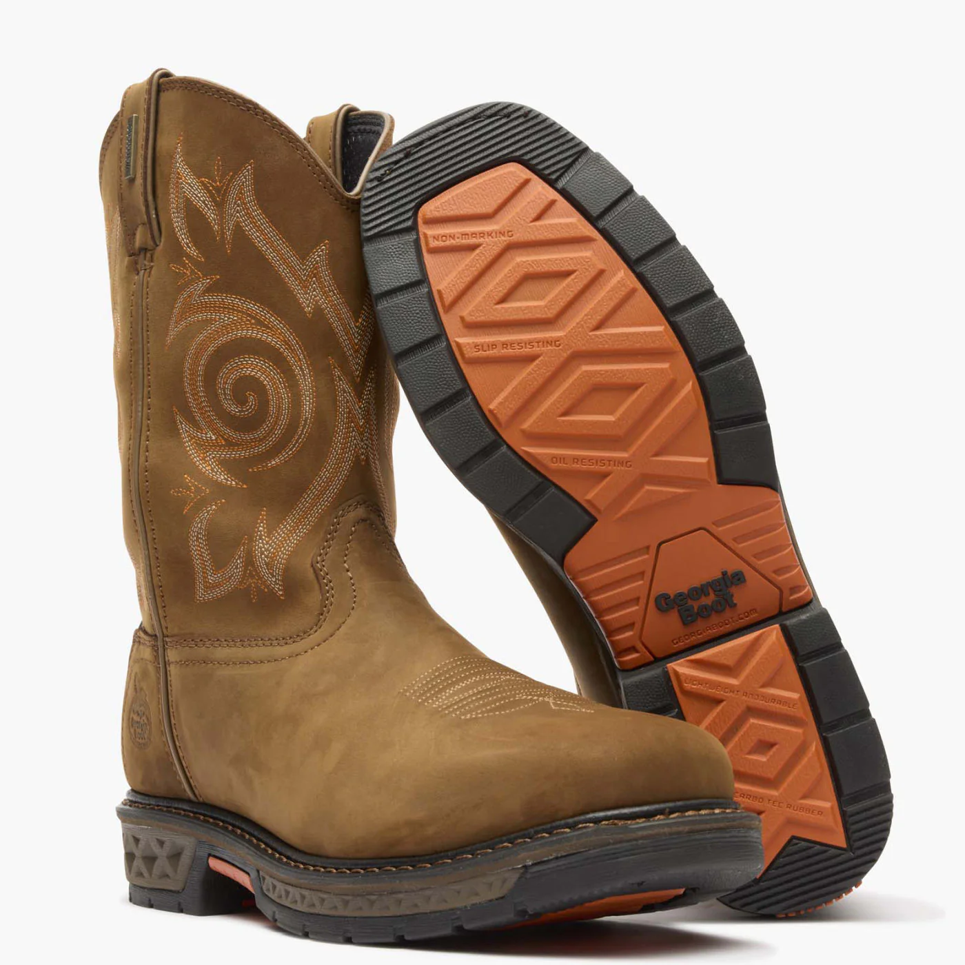 Georgia Boot Carbo-Tec LT Steel Toe Waterproof Pull On Work Boot - Image 4