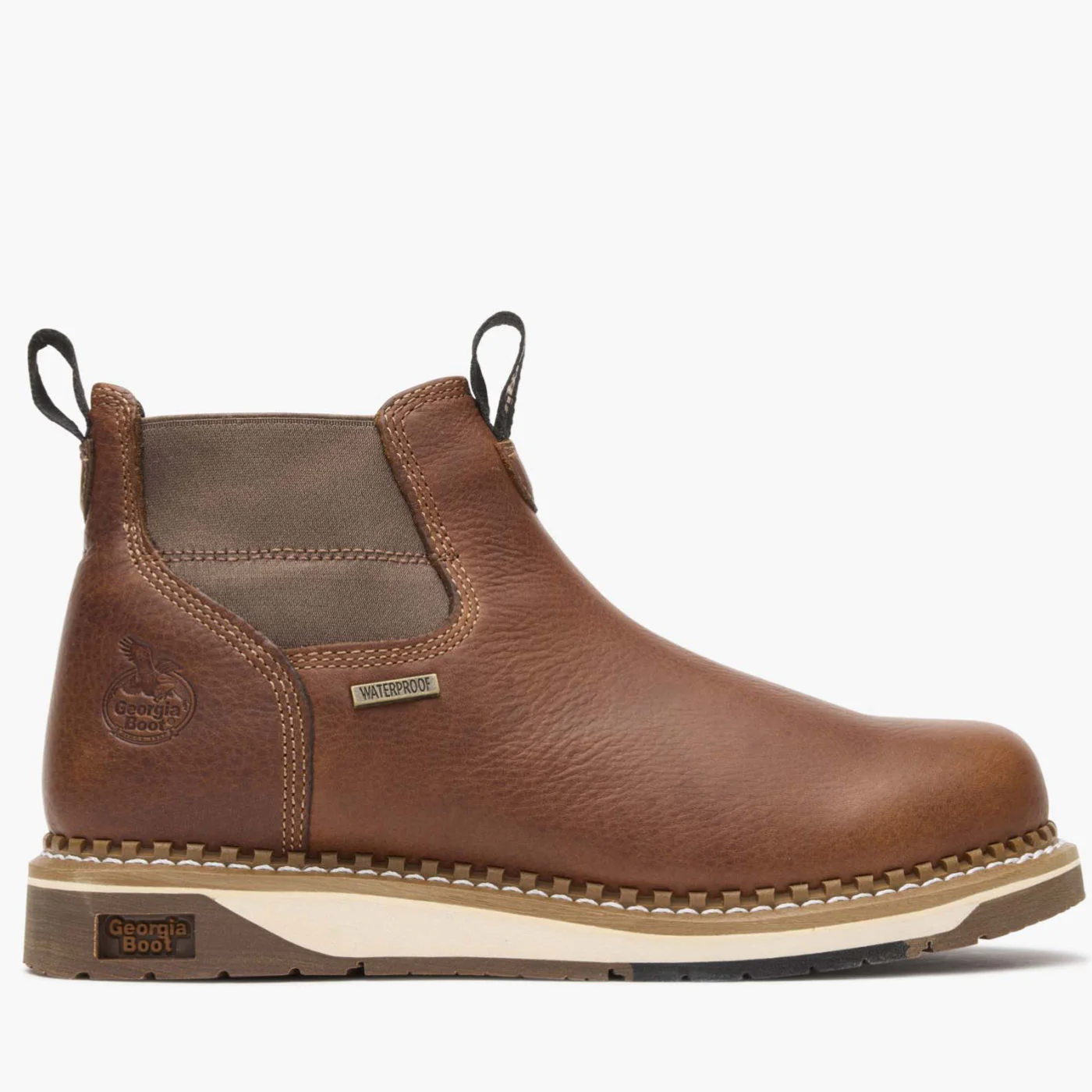 Georgia Boot AMP LT Wedge Steel Toe Waterproof Chelsea Work Boot