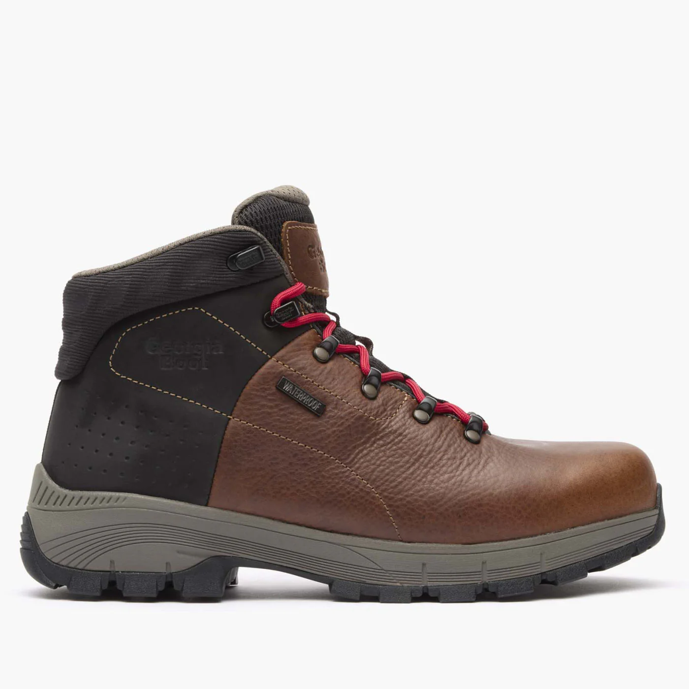 Georgia Boot Eagle Trail Alloy Toe Waterproof Hiker in Brown/Black