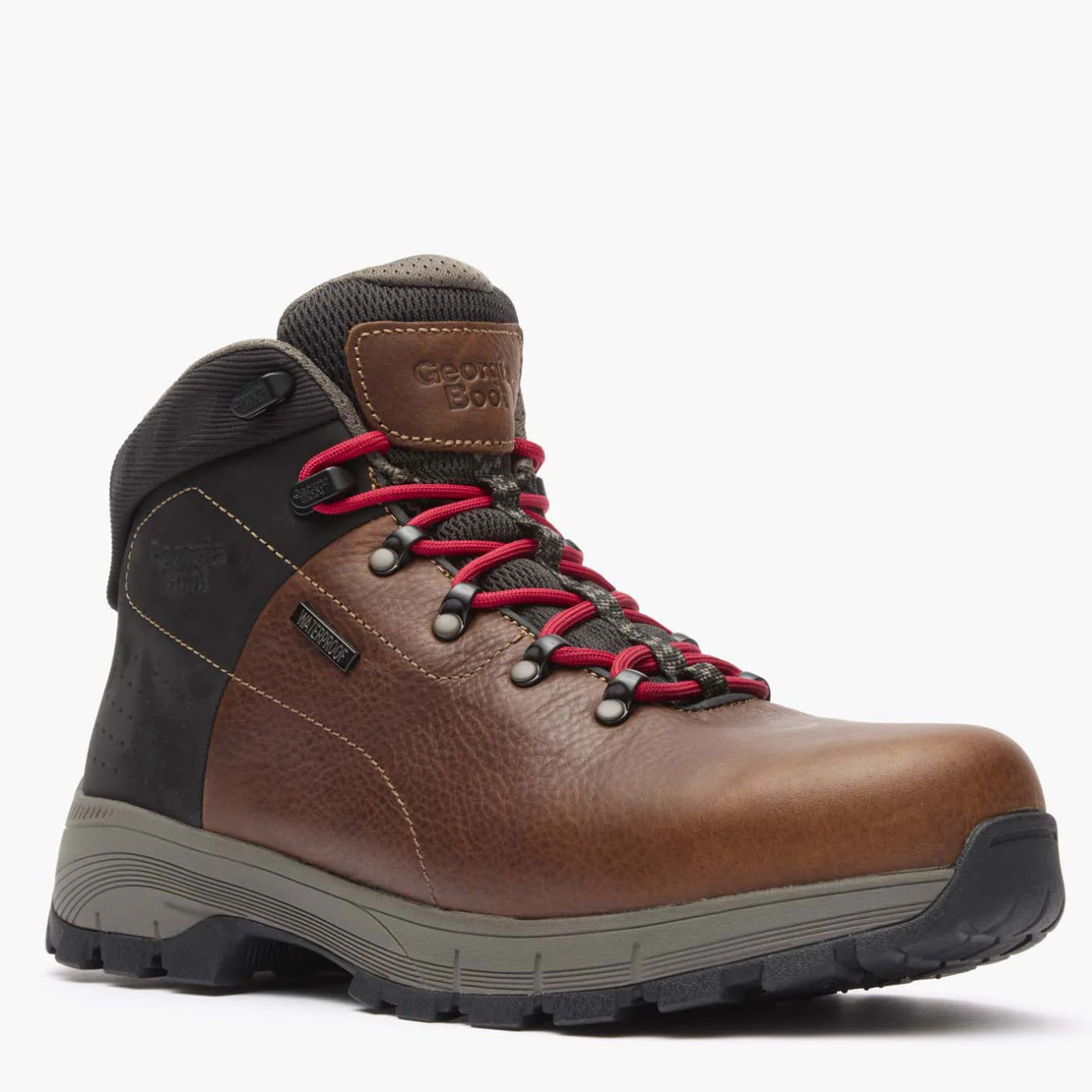 Georgia Boot Eagle Trail Alloy Toe Waterproof Hiker in Brown/Black - Image 2
