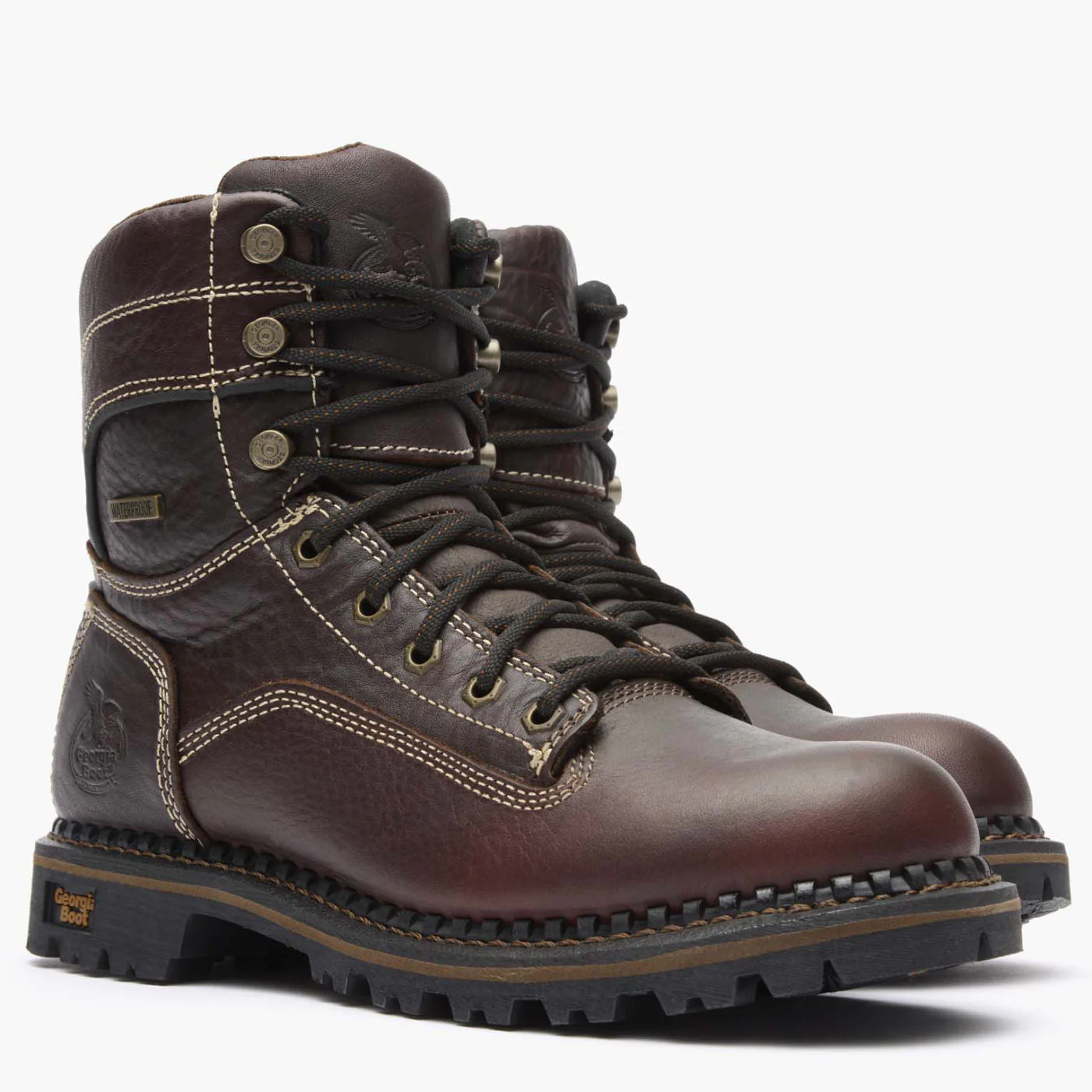 Georgia Boot AMP LT Logger Women's Alloy Toe Waterproof Low Heel Logger Boot - Image 11
