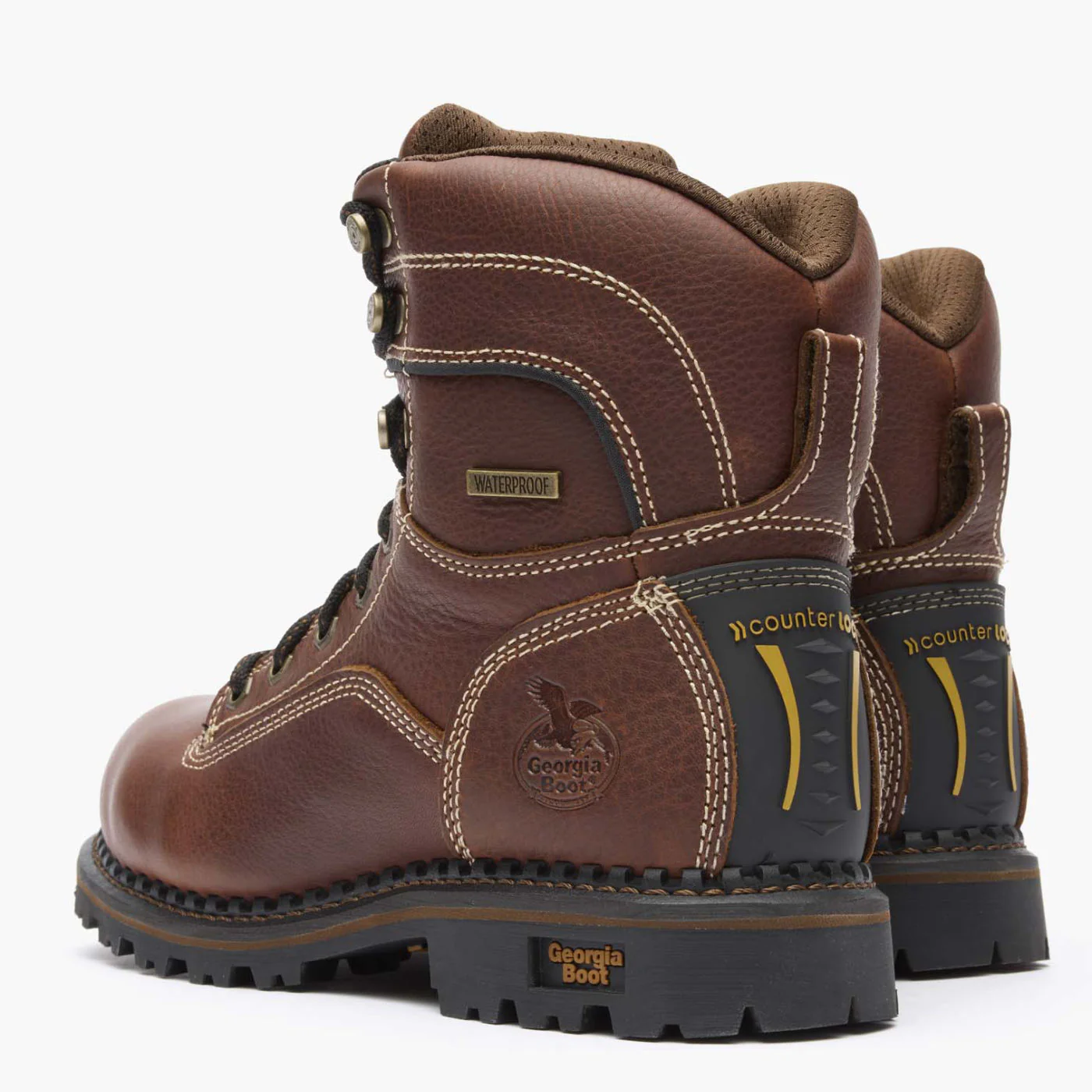 Georgia Boot AMP LT Logger Women's Alloy Toe Waterproof Low Heel Logger Boot - Image 6